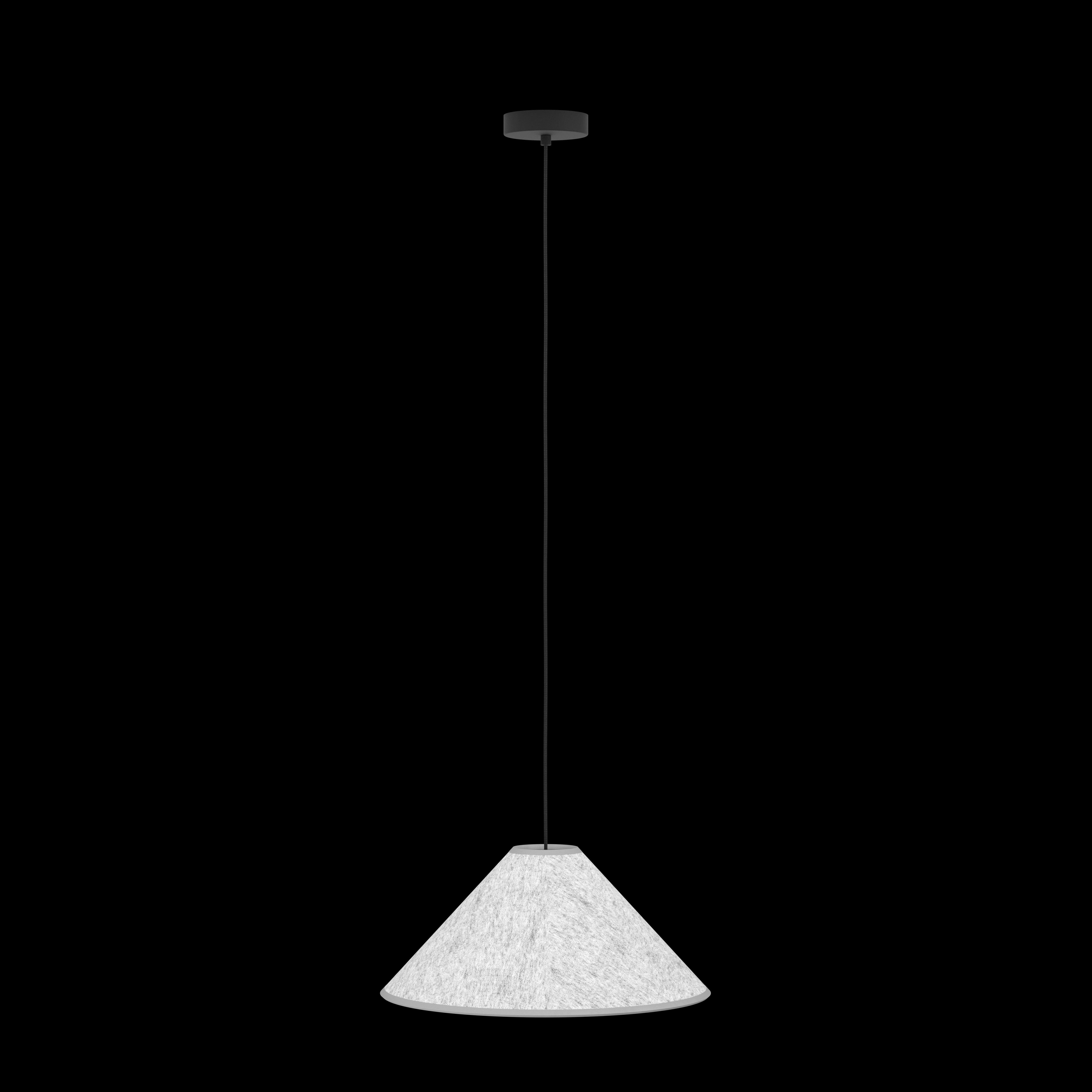 eglo alsager grey felt conical ceiling pendant kitchen lighting