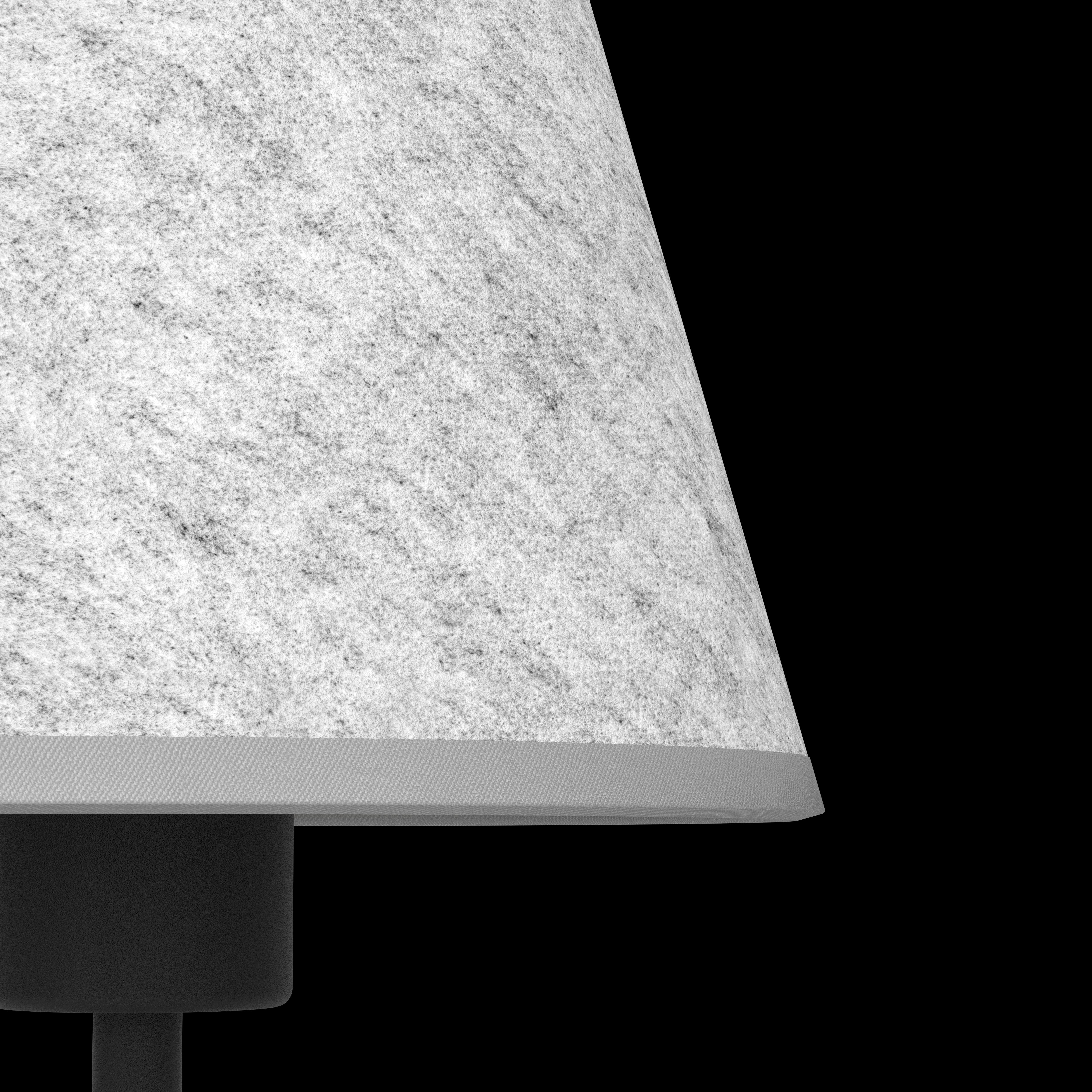 eglo alsager black table lamp grey felt shade Kitchen Lighting Close Up
