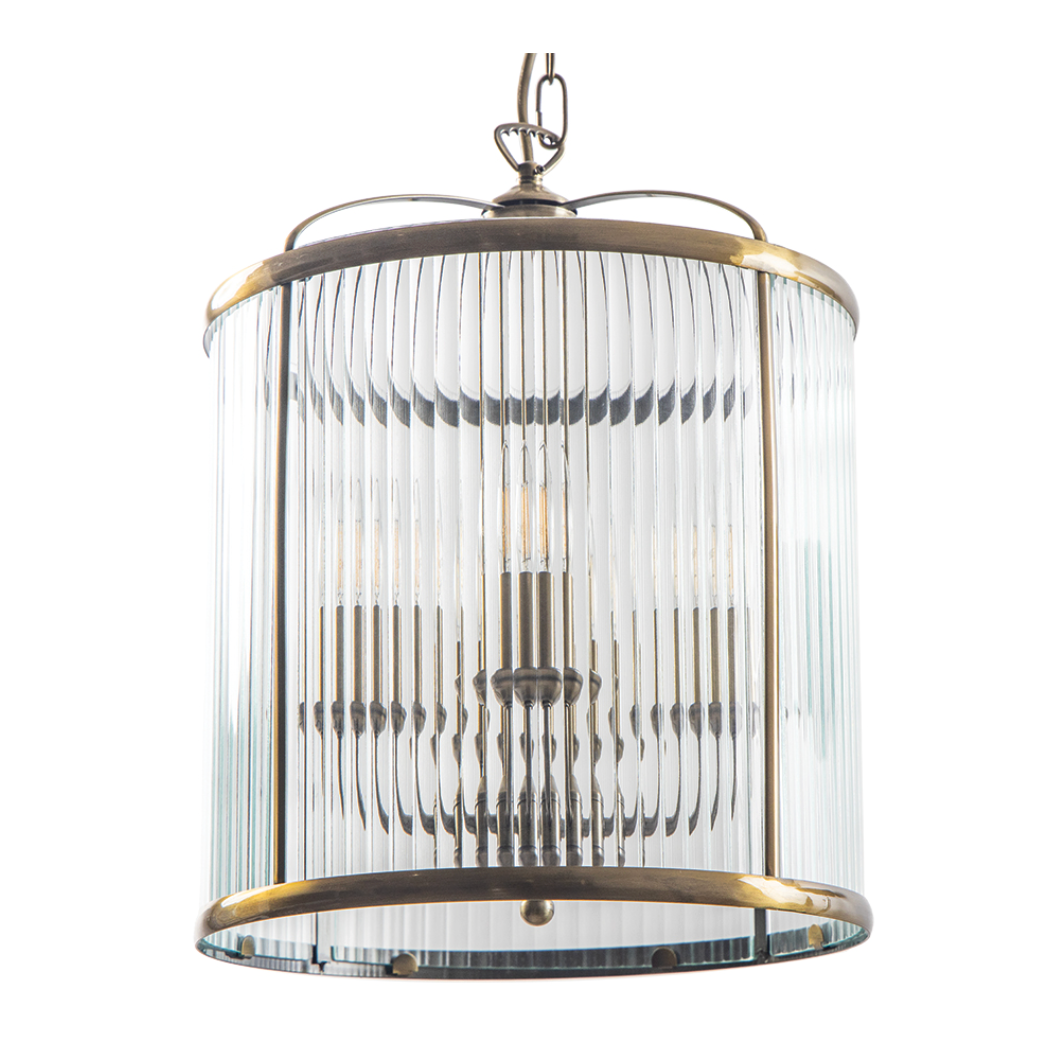 Fern Antique Brass 4 Light Hallway Light