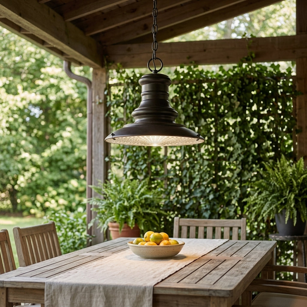 Feiss Redding Station Bronze Outdoor Pendant Light