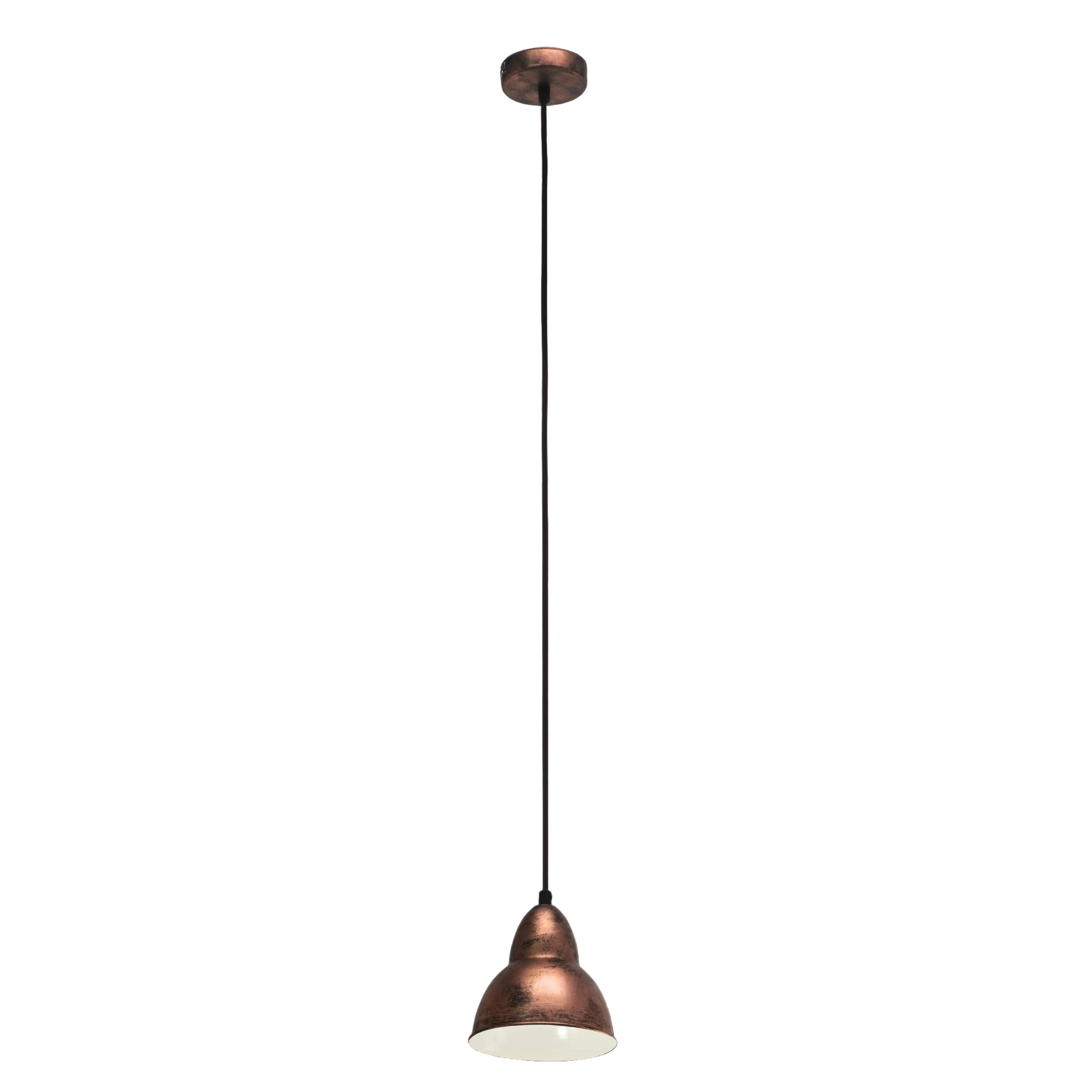 eglo truro conical copper ceiling pendant