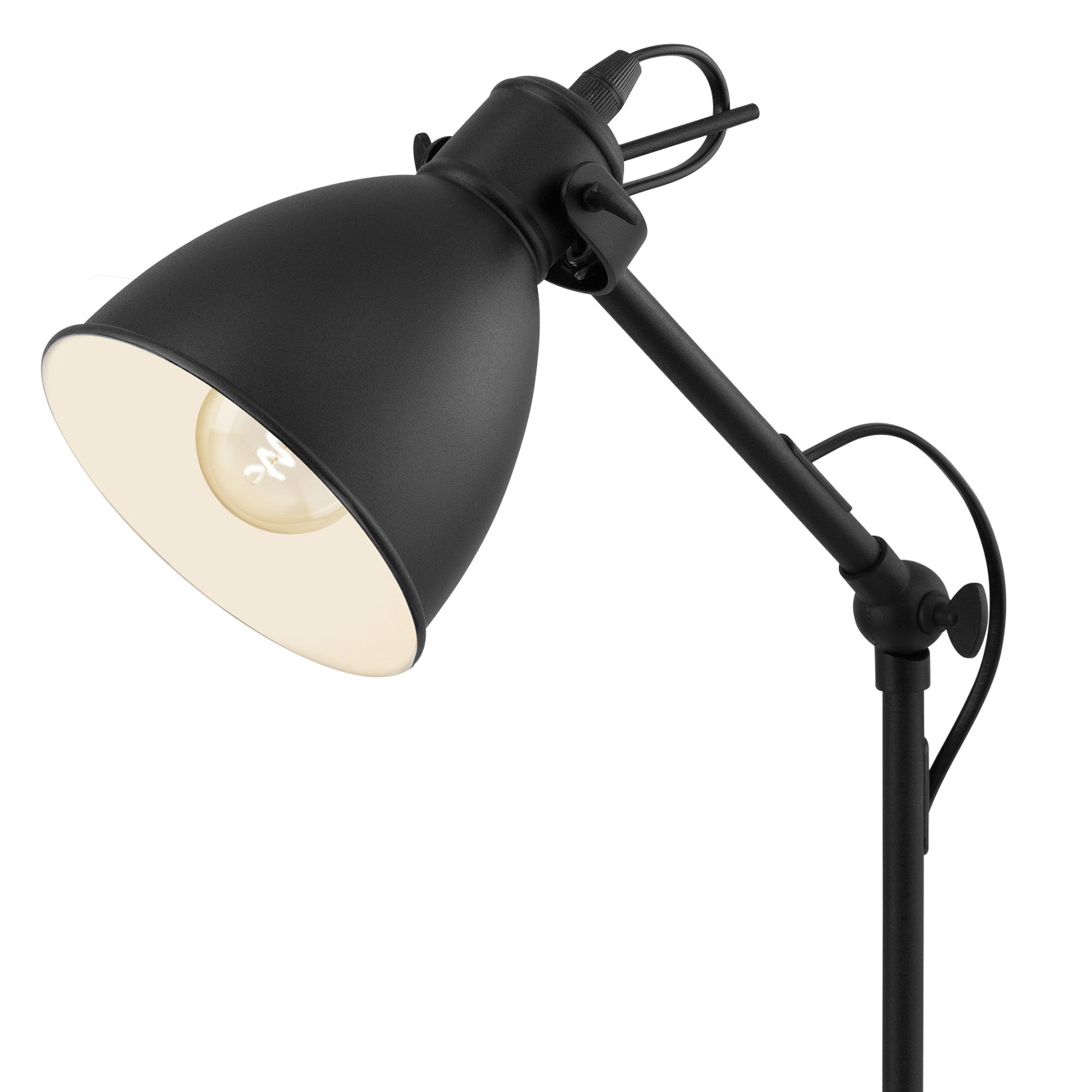 eglo priddy adjustable black table lamp kitchen lighting