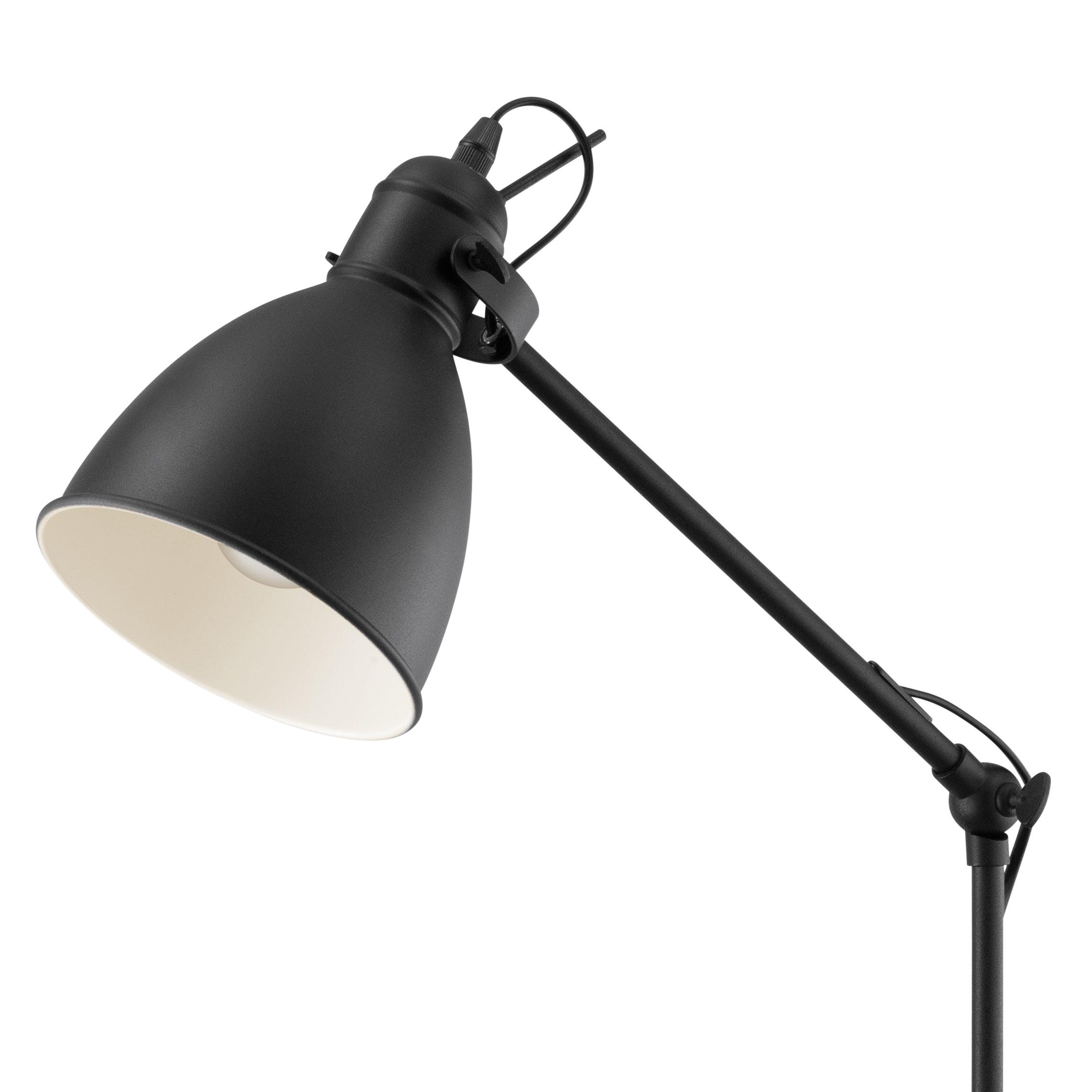 eglo priddy black metal adjustable industrial style floor lamp Kitchen Lighting Close Up