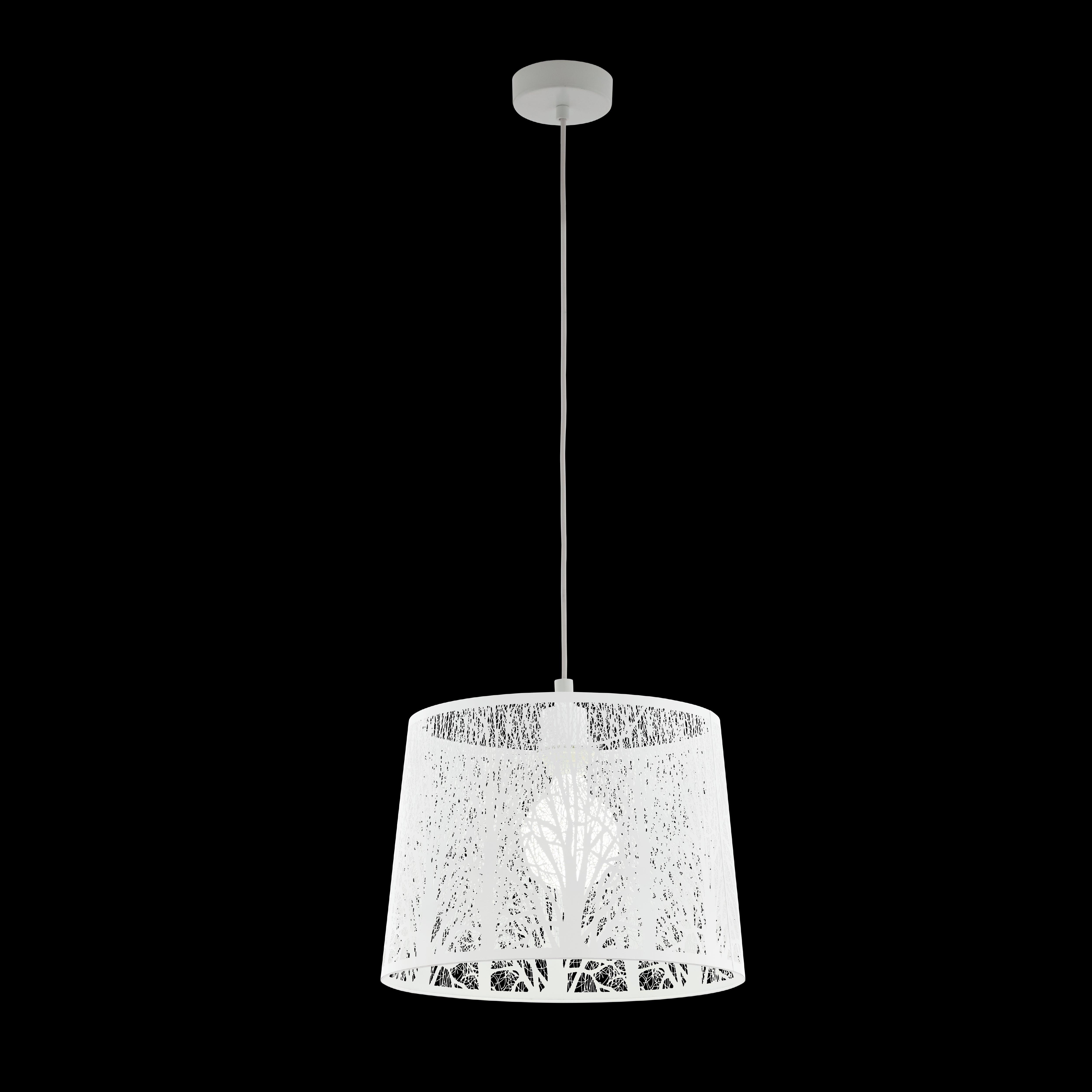 eglo hambleton tree pattern white metal ceiling pendant living room image