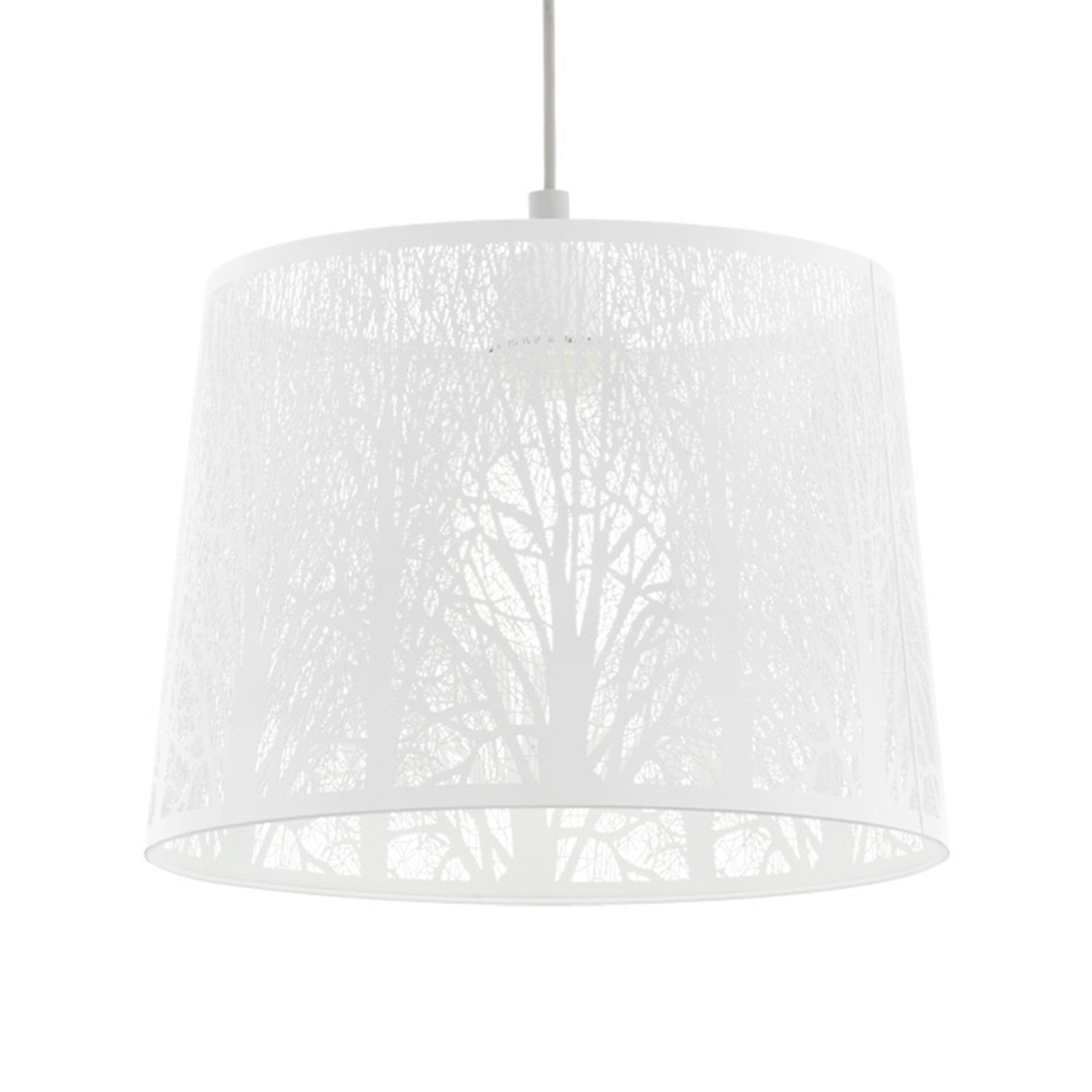 eglo hambleton tree pattern white metal ceiling pendant Kitchen Lighting Close Up