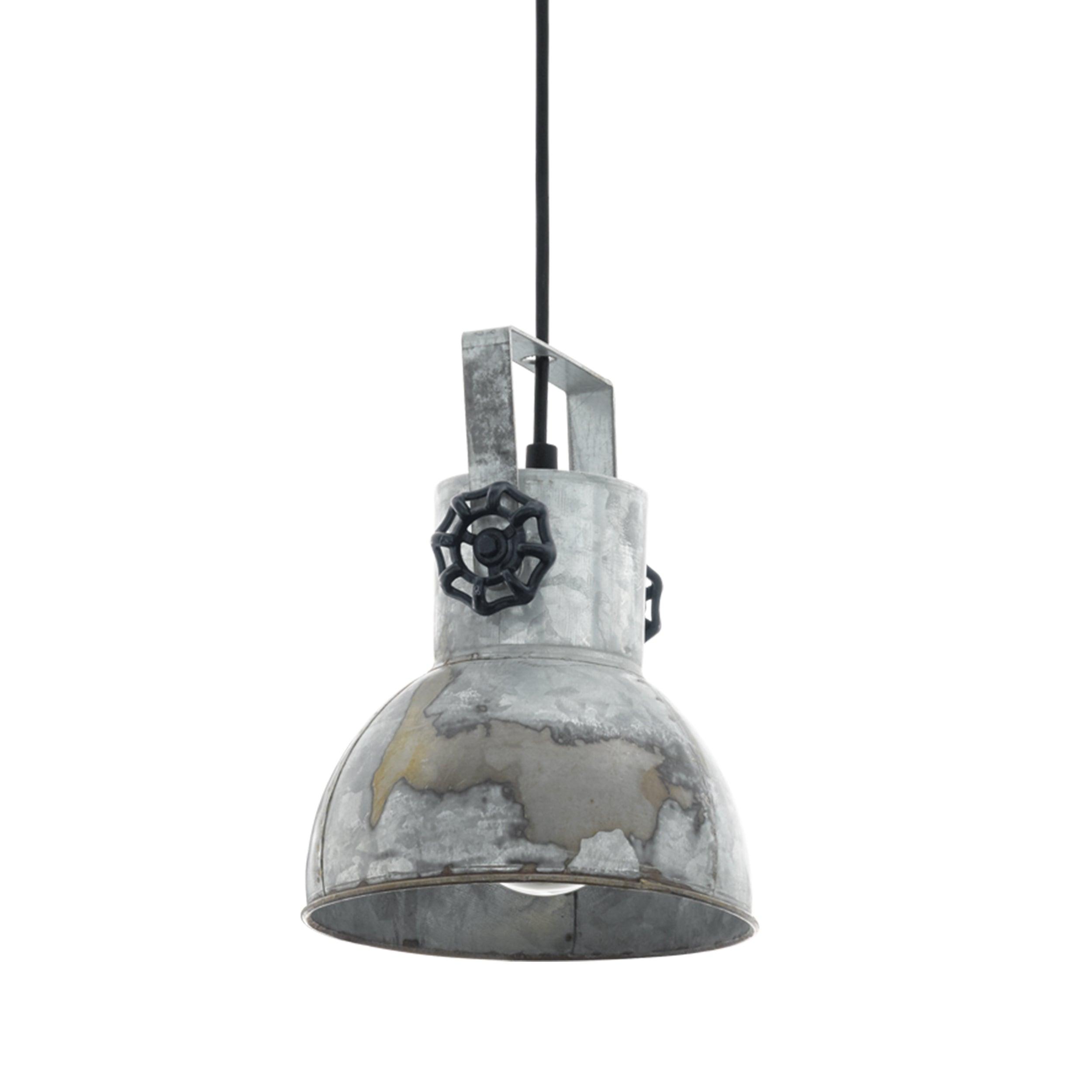 eglo barnstaple distressed steel ceiling pendant kitchen lighting