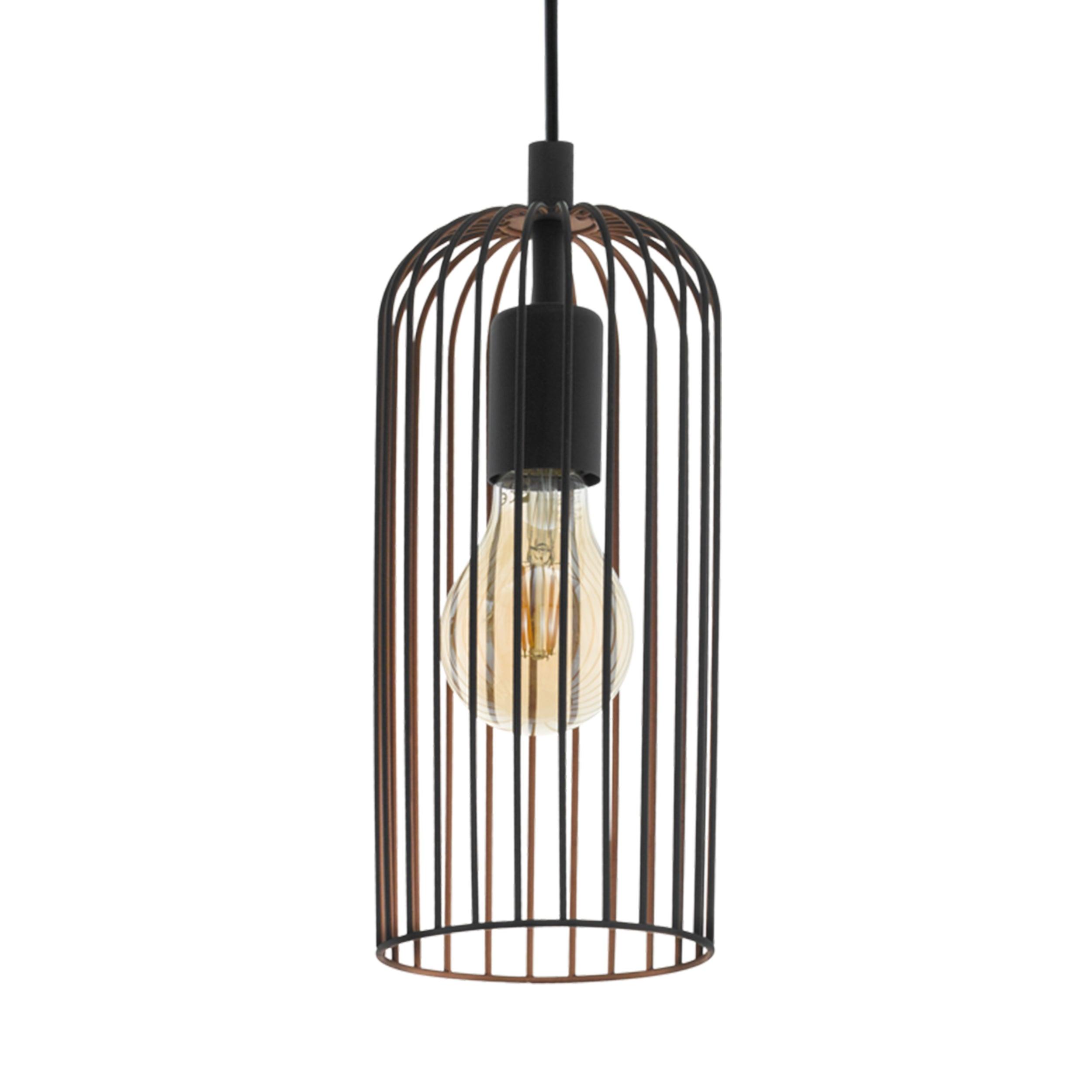 eglo roccamena black copper wire ceiling pendant kitchen lighting