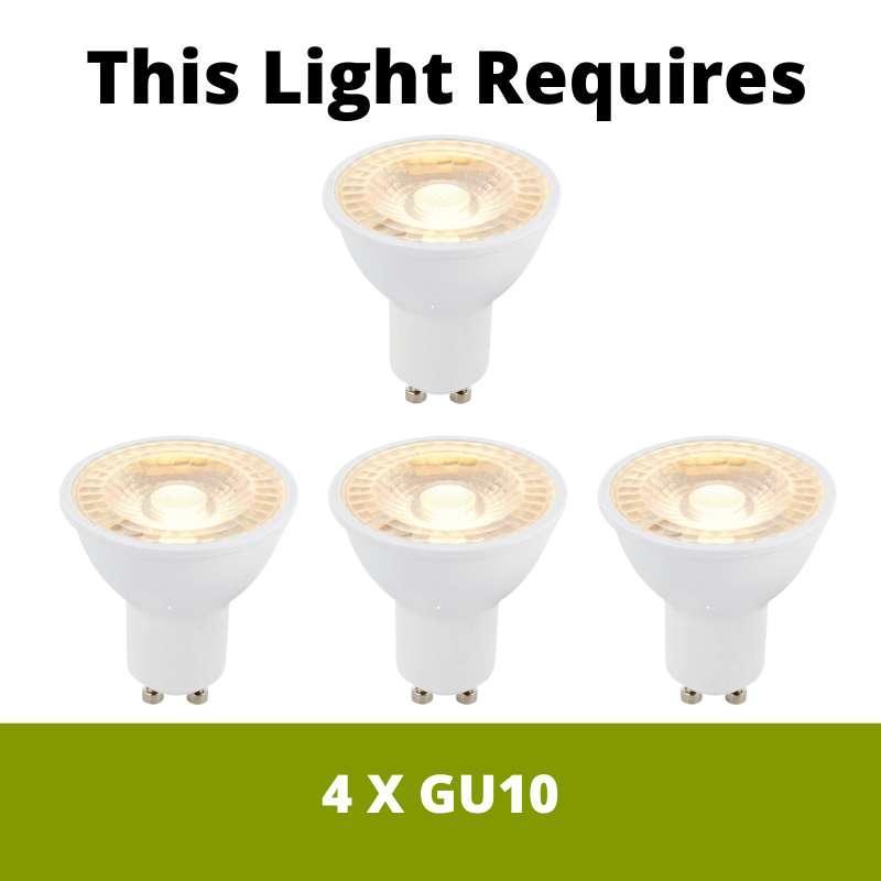 Samson 4 Light Brass Bathroom Adjustable Split-Bar Kitchen Spotlight-warehouse-180926