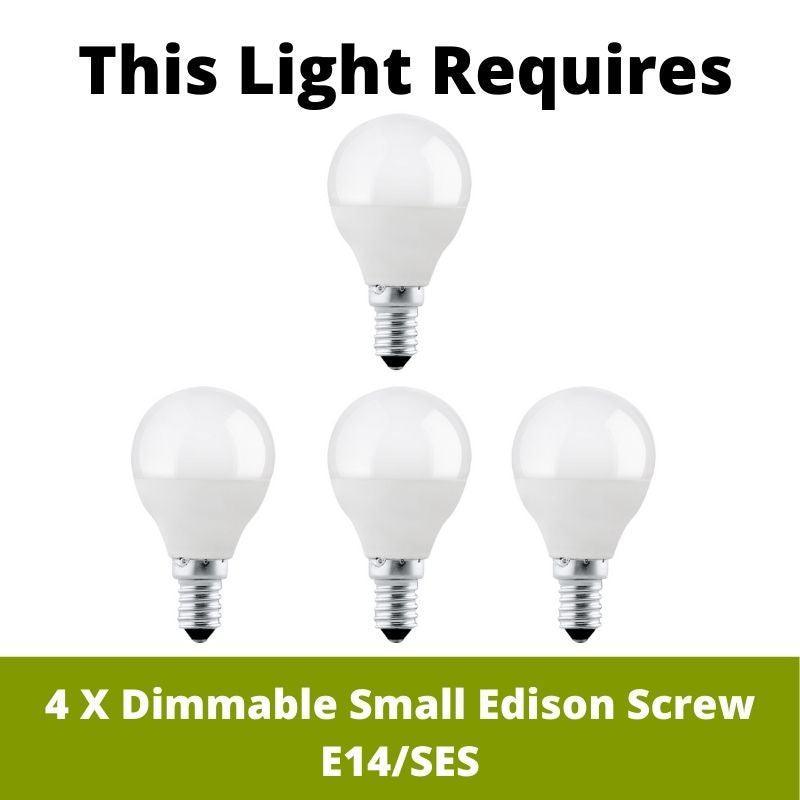 Graham 4 Light Polished Nickel Semi Flush or Pendant Ceiling Light