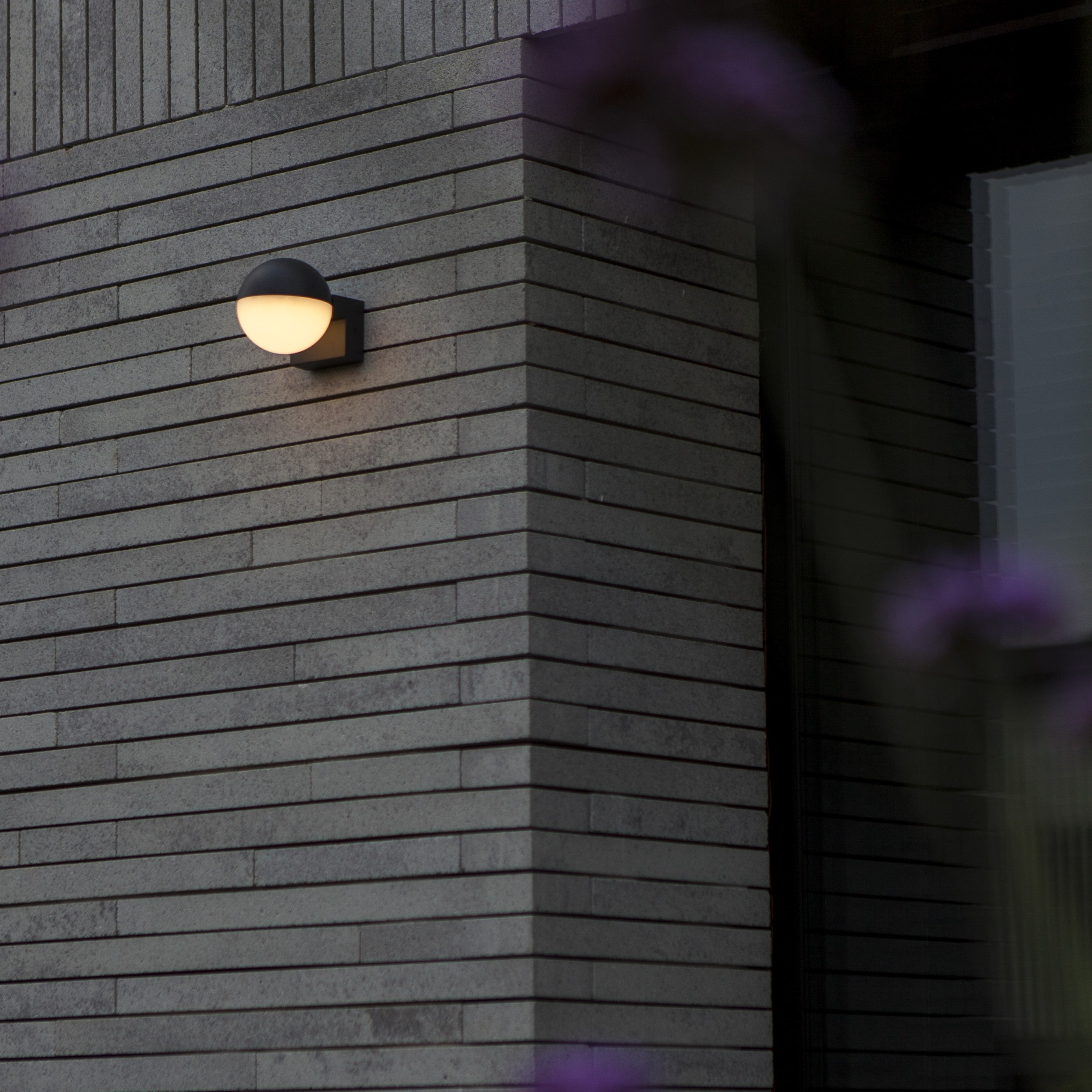 Lutec Looma IP54 Adjustable LED Outdoor Wall Light - Grey