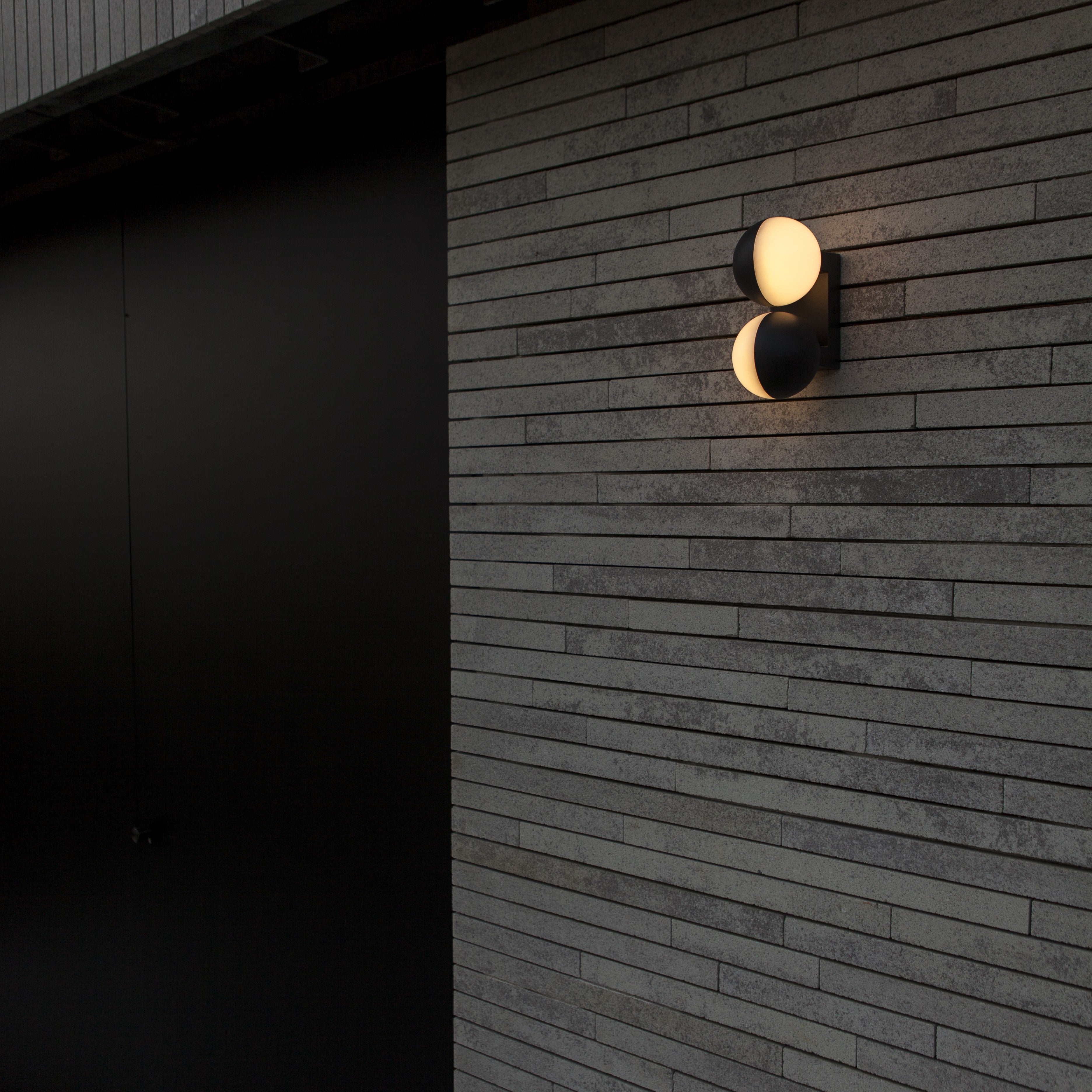 Lutec Looma Up and Down Adjustable LED Outdoor Wall Light - Grey