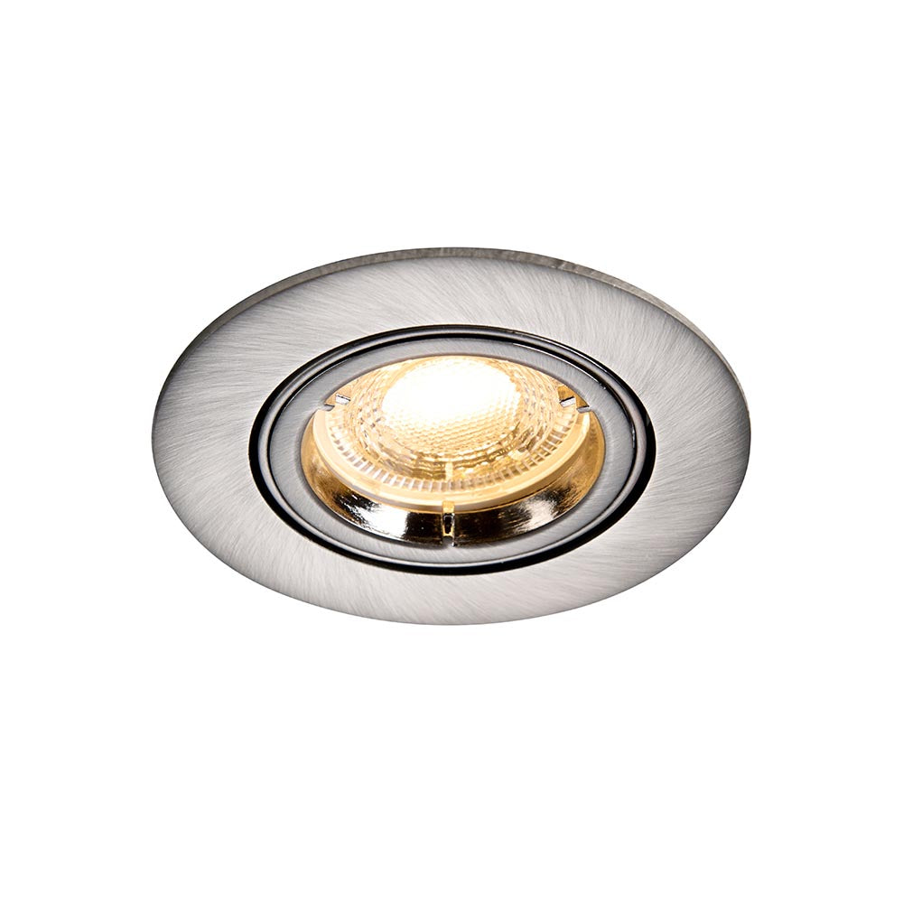 Cast Nickel Tilt Recessed Downlight — close-up detail