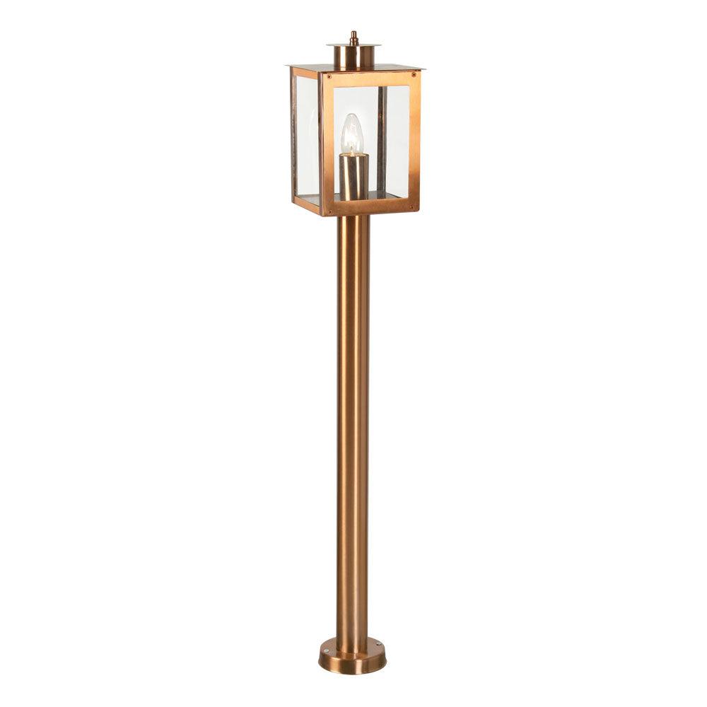 Oaks Lighting Saxton 1M Copper Outdoor Mini Post - IP44-clearance