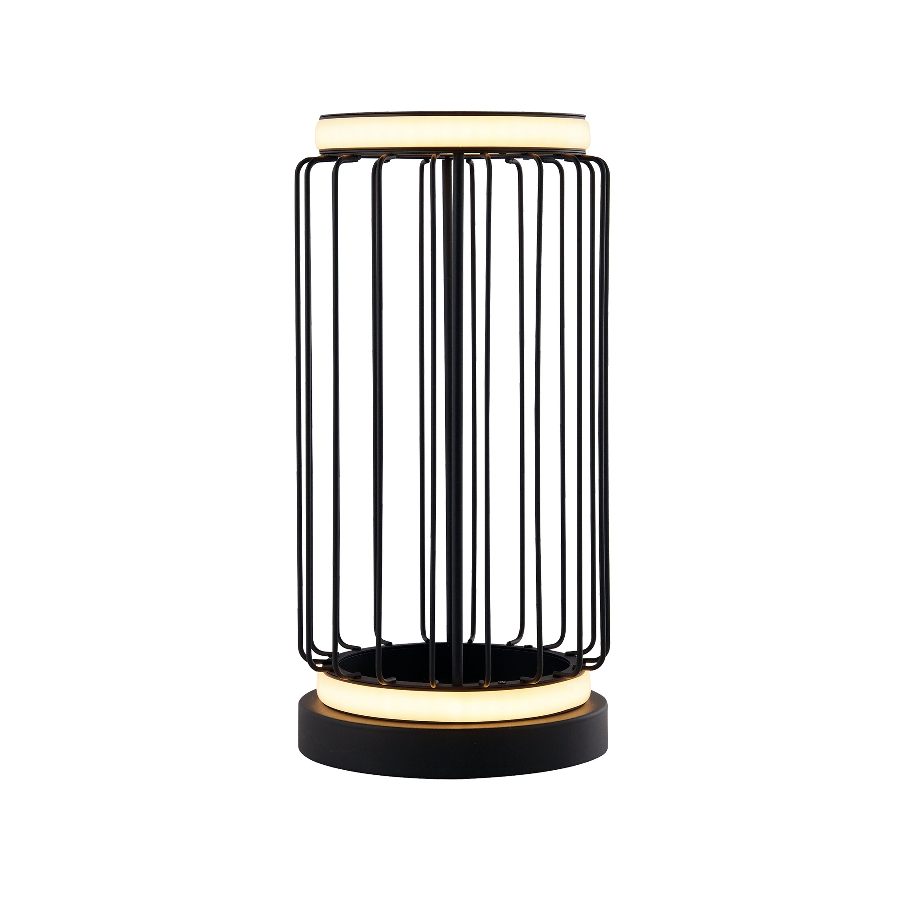 Searchlight Circolo Black Cage Table Lamp