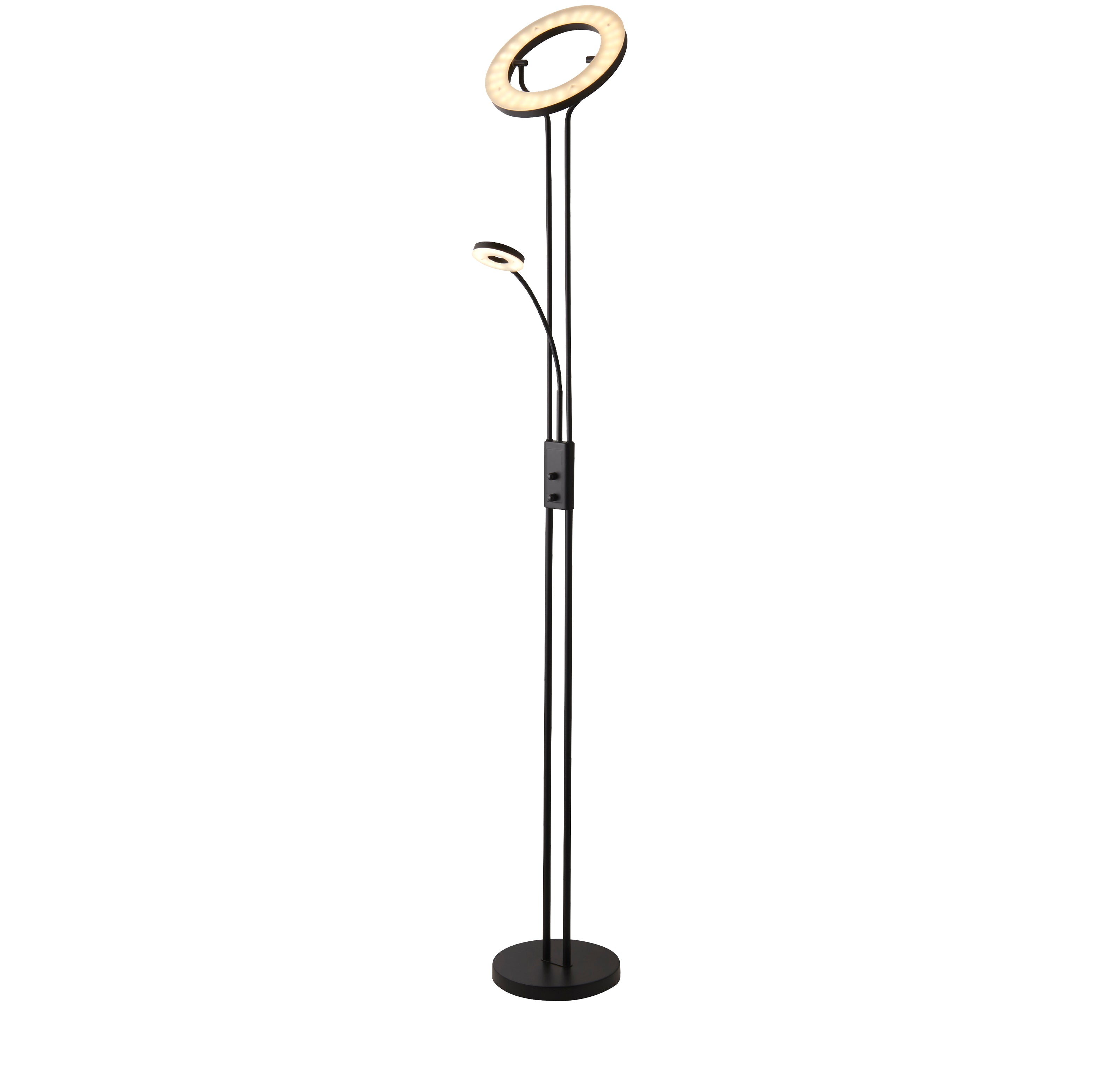 Searchlight Mother & Child Black LED Floor Lamp