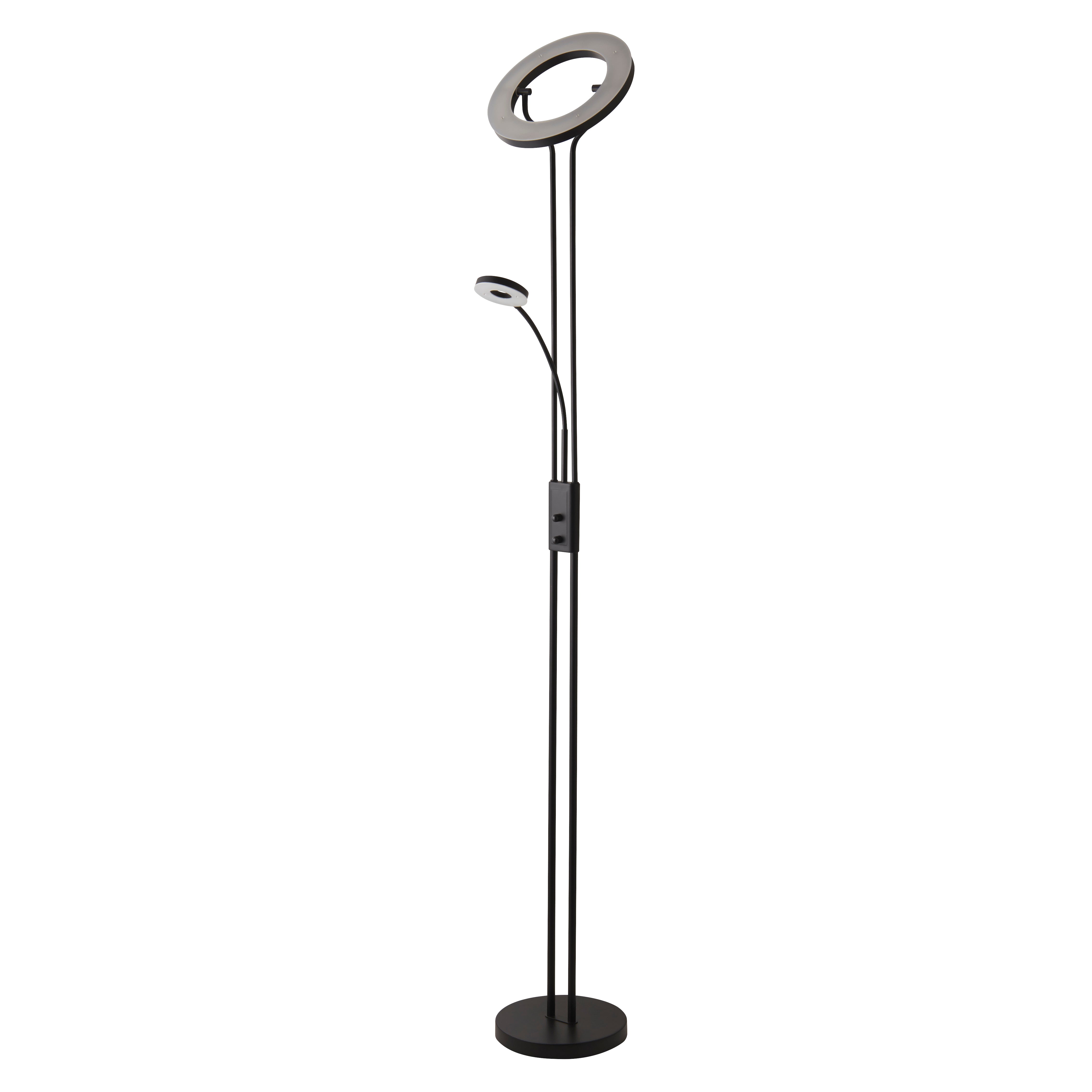 Searchlight Mother & Child Black LED Floor Lamp
