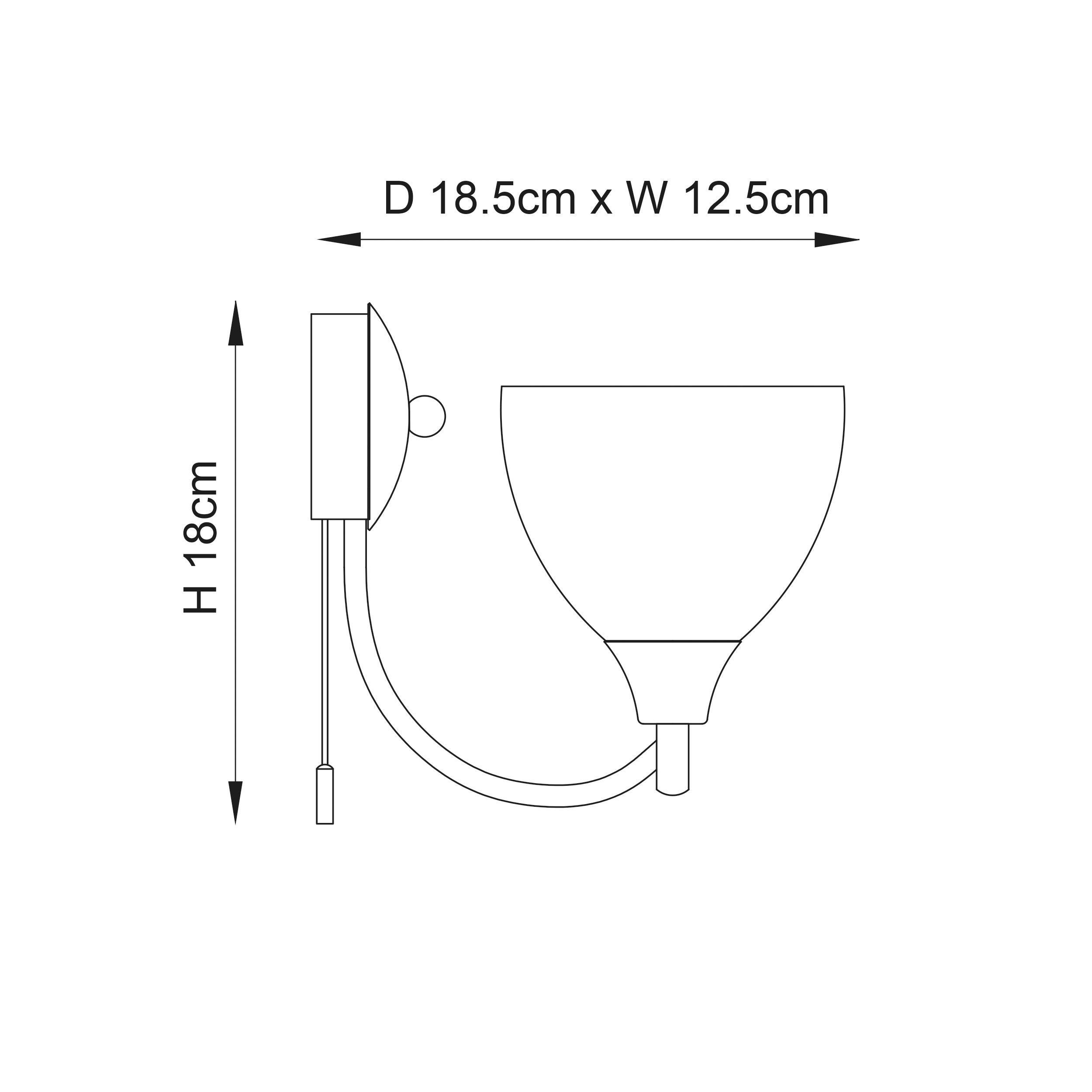 Endon Alton Single Arm Antique Brass Finish Wall Light-warehouse-clearance-220526