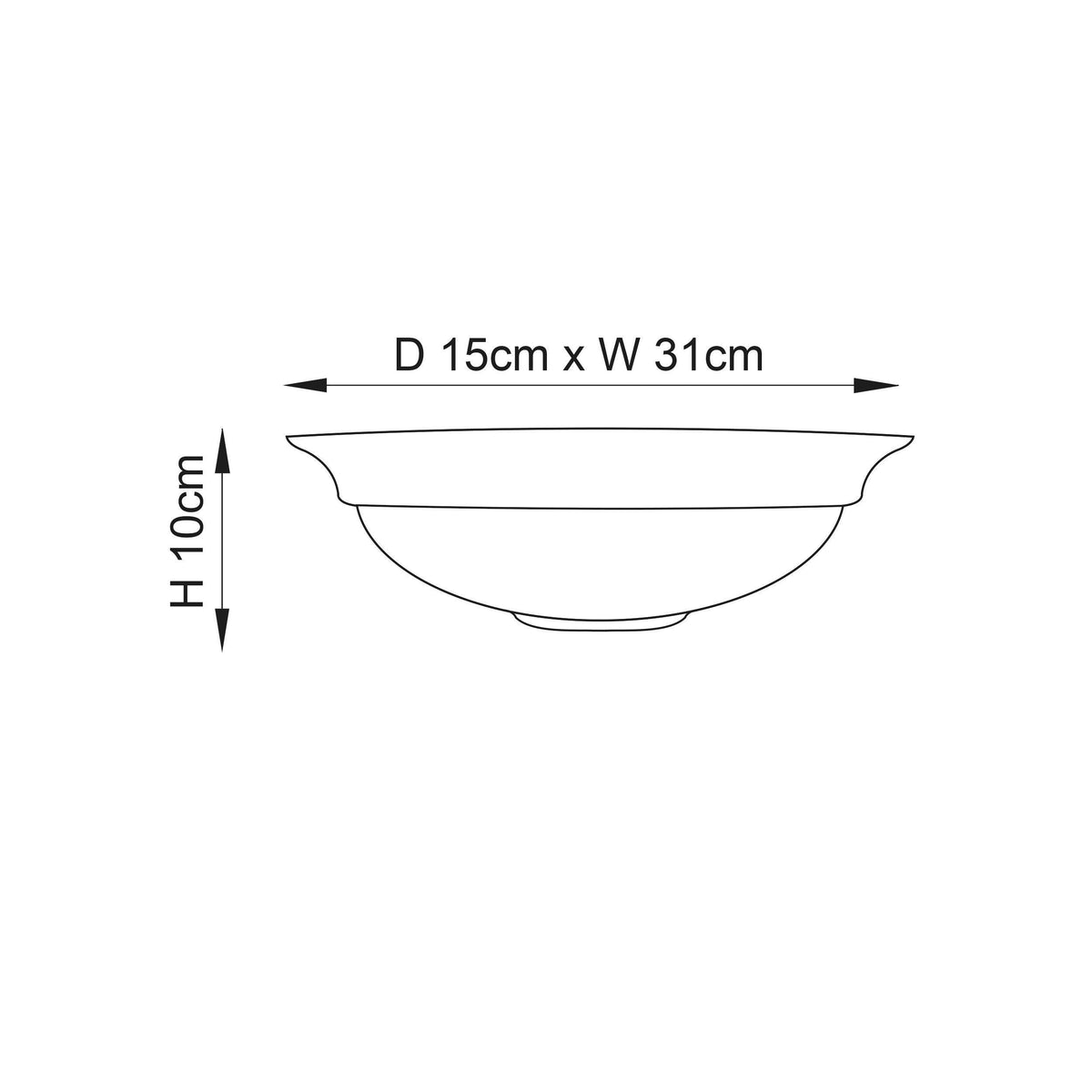 Endon Hillside Unglazed Ceramic Wall Light-OB-180926