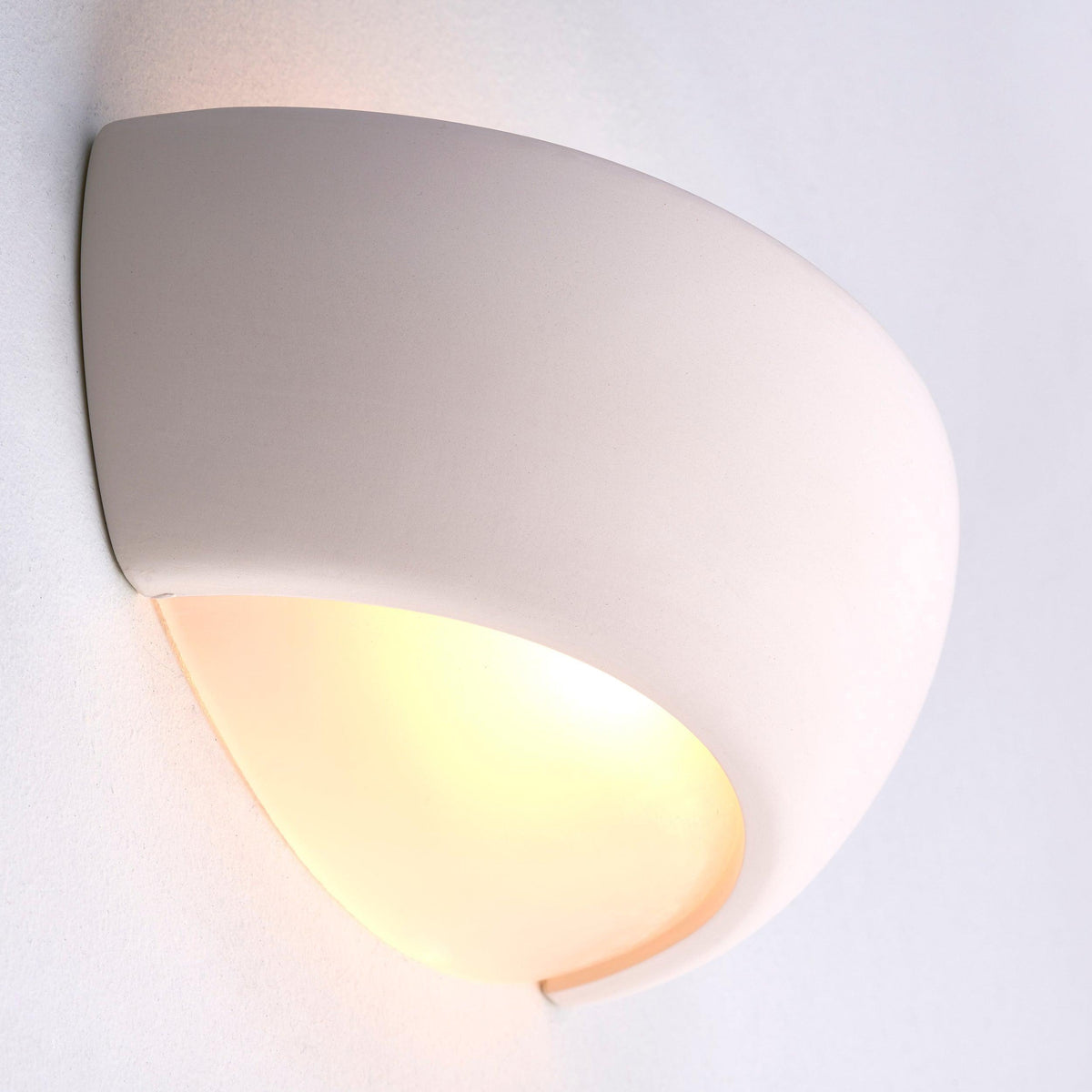 Endon Eton Unglazed Ceramic Wall Light-OB-180926