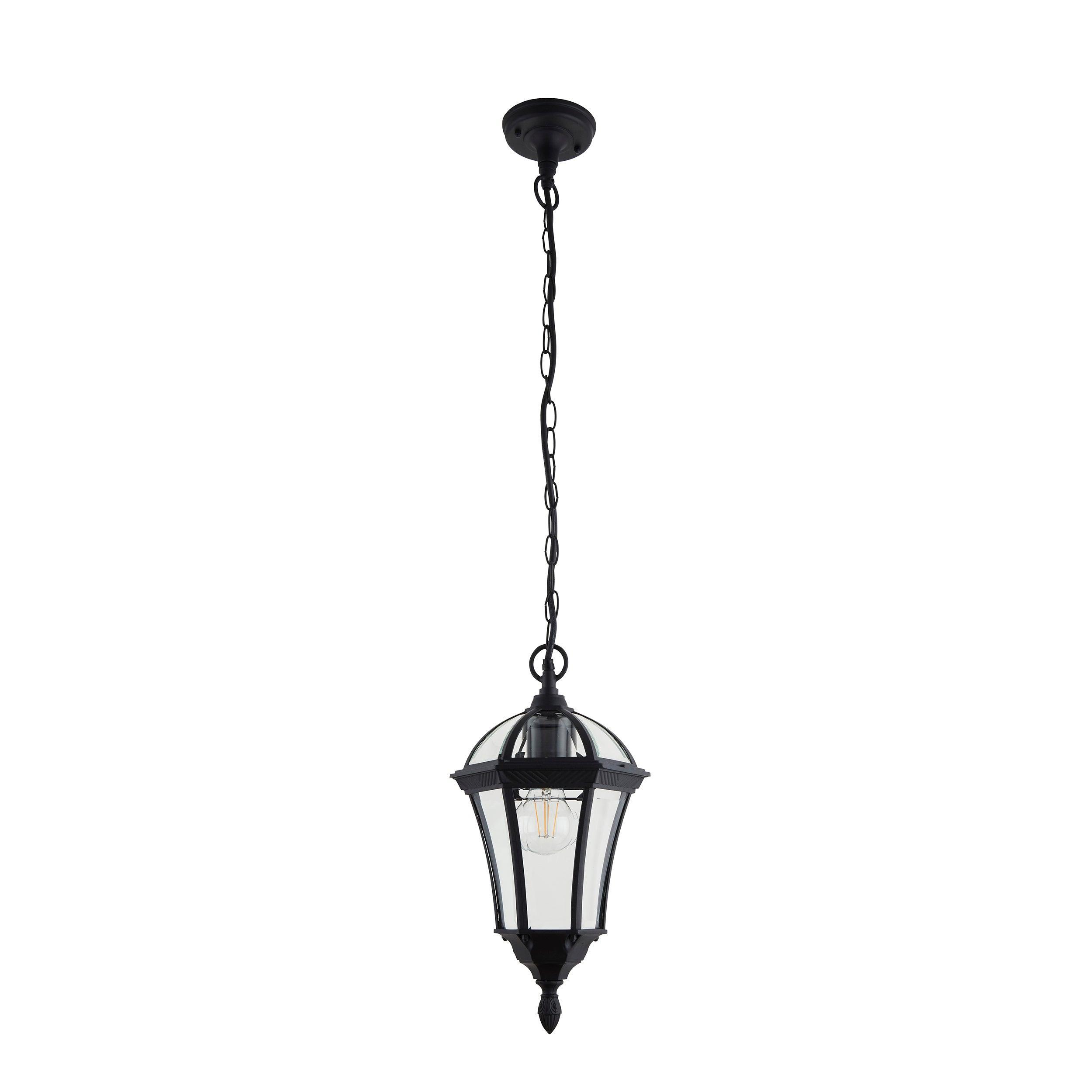 drayton textured black finish outdoor pendant light yg 3503 by Endon Lighting Dining Room Family Image