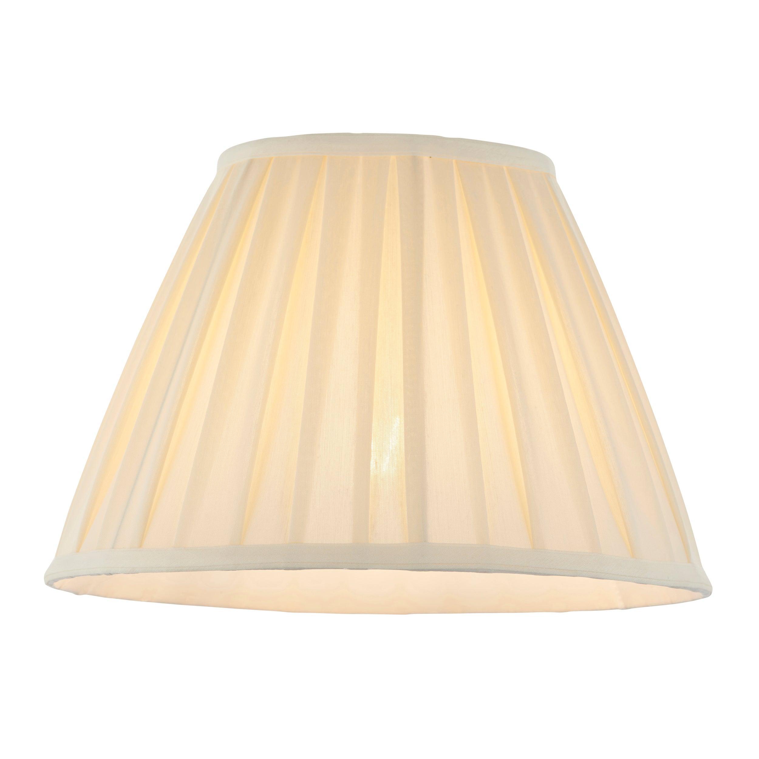 carla cream 12inch 1lt shade by Endon Lighting Living room close up image