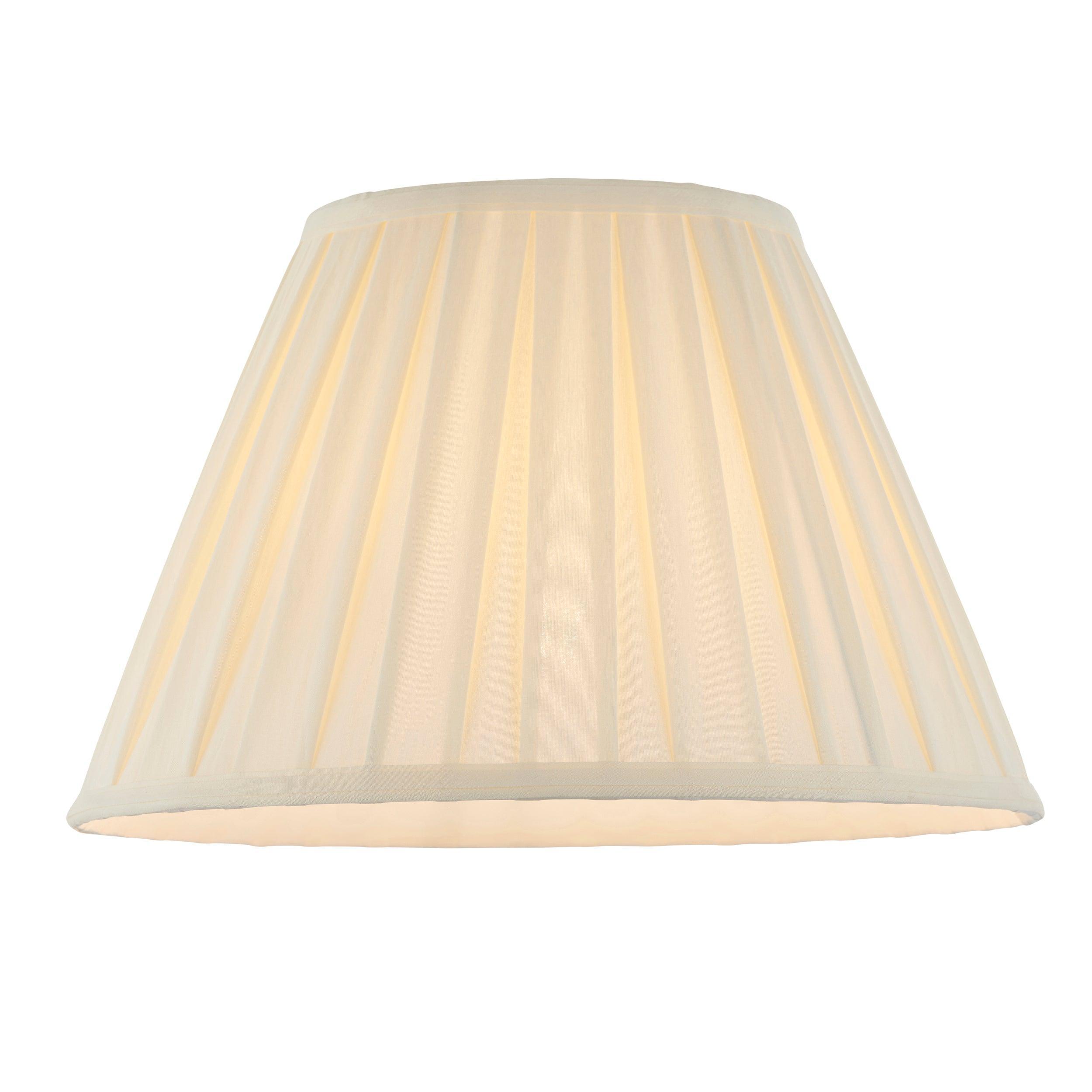 carla cream 14 inch 1lt shade by Endon Lighting Living room close up image