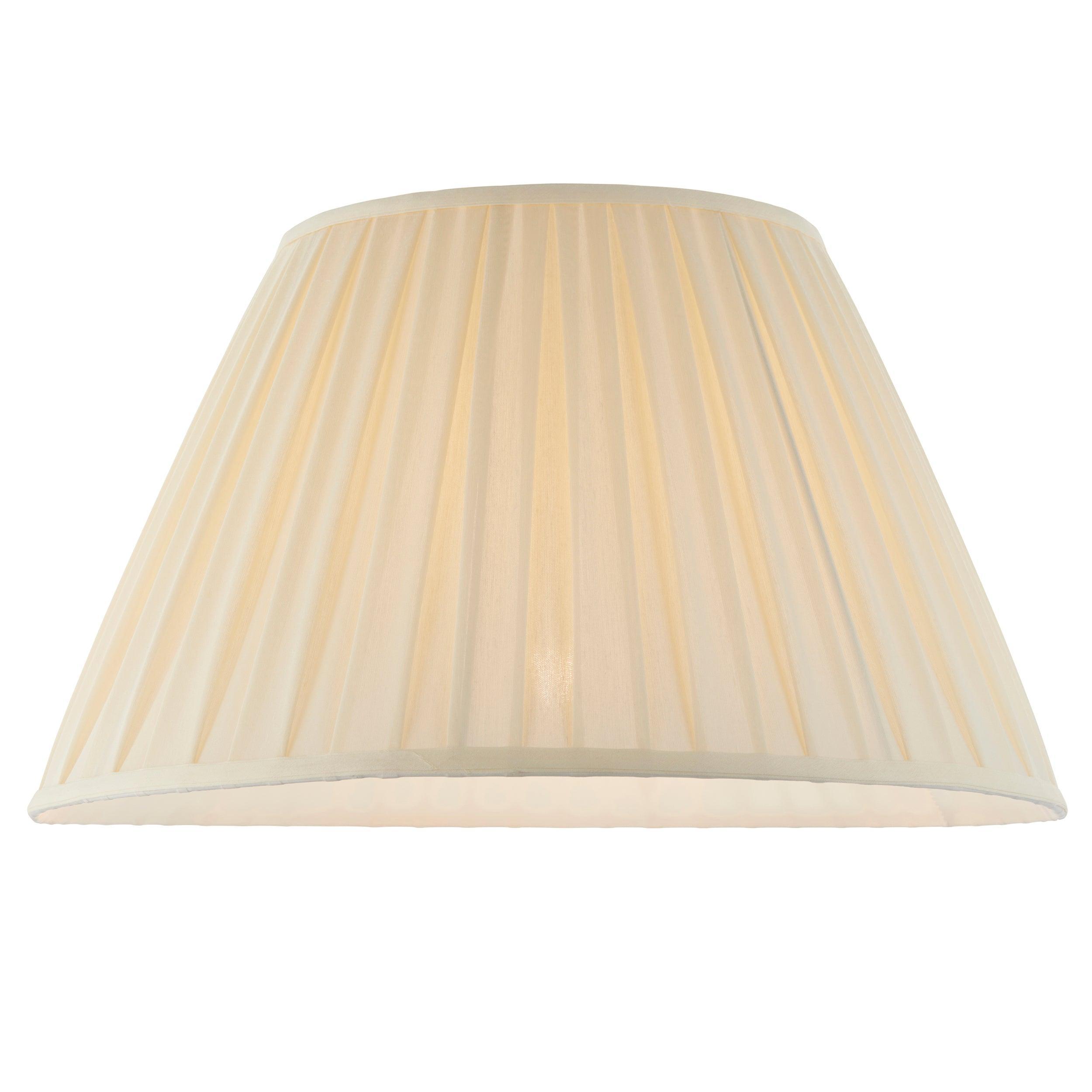 carla cream 22 inch 1lt shade by Endon Lighting Living room close up image