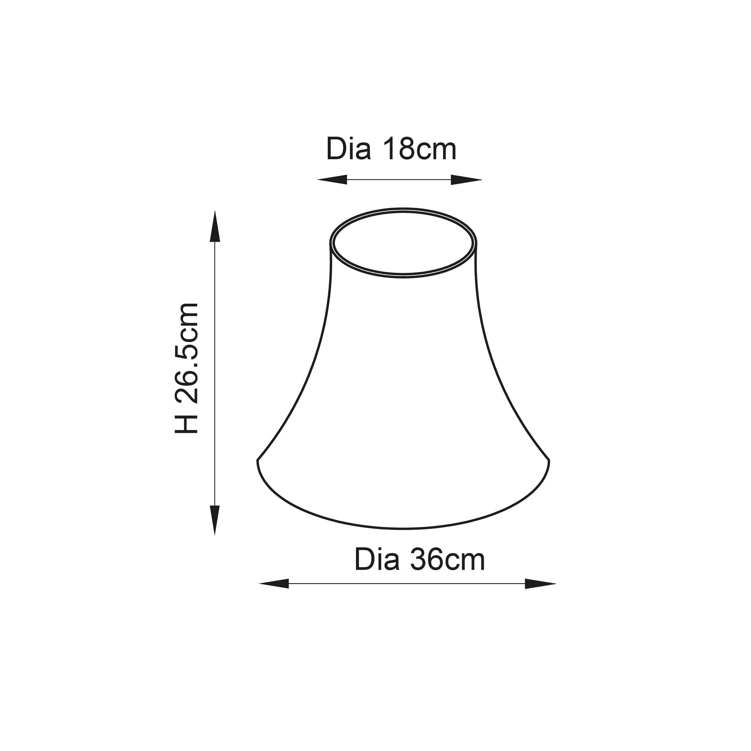 carrie 14 cream 1lt shade by Endon Lighting Living Room Unlit Shot