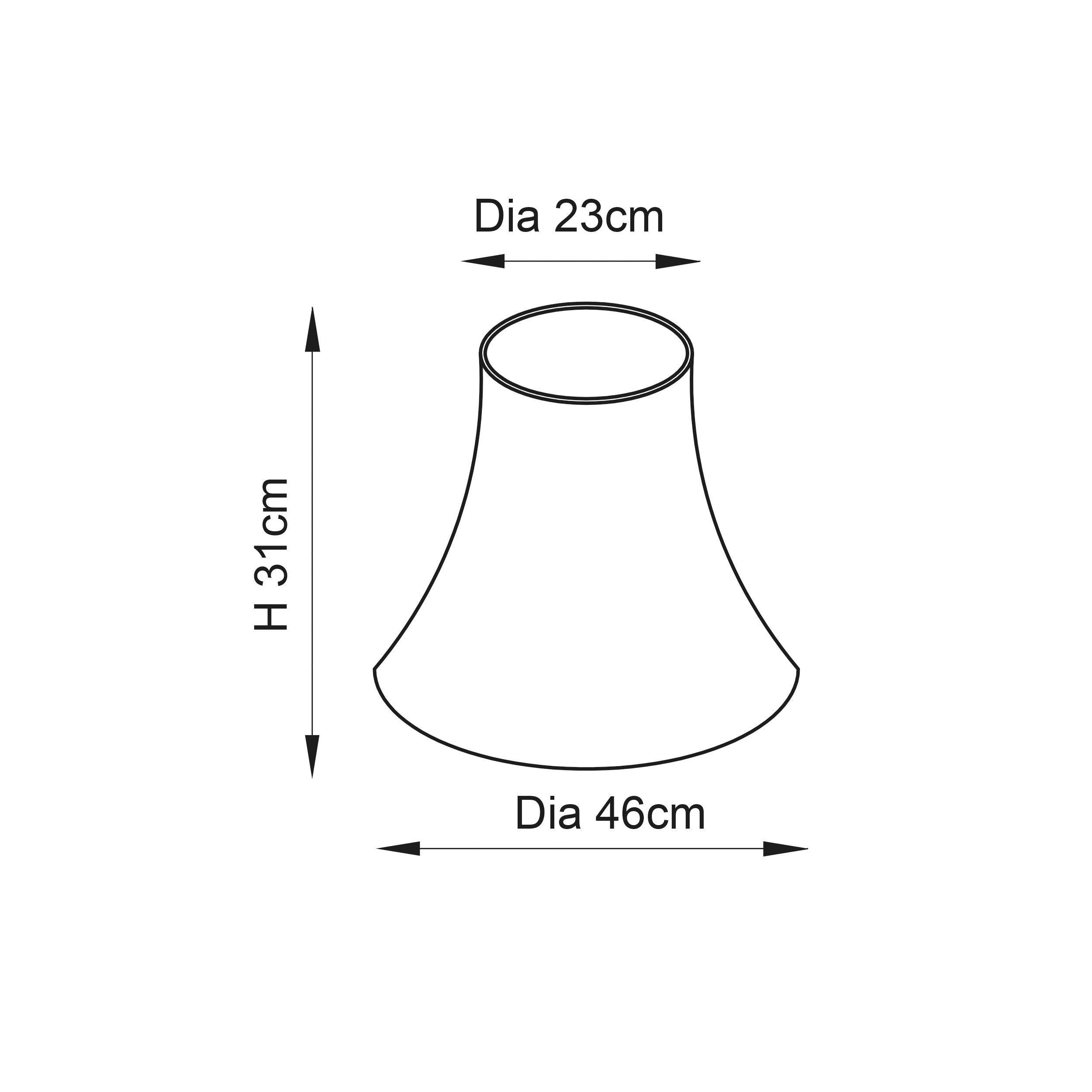 carrie 1 cream lamp shade 18 by Endon Lighting Bedroom Close Up Image