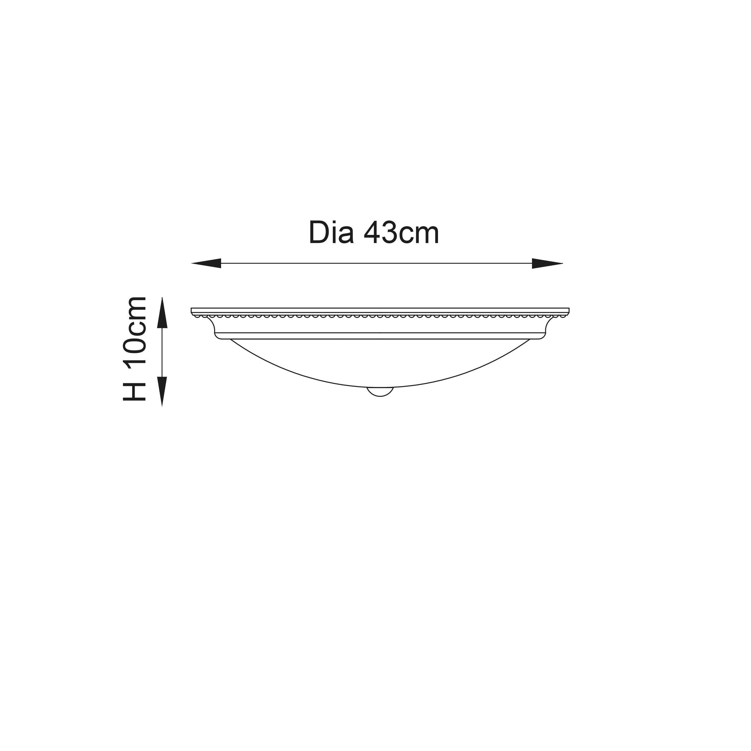 Atlas 2lt Flush by Endon Lighting Living Room Image 3