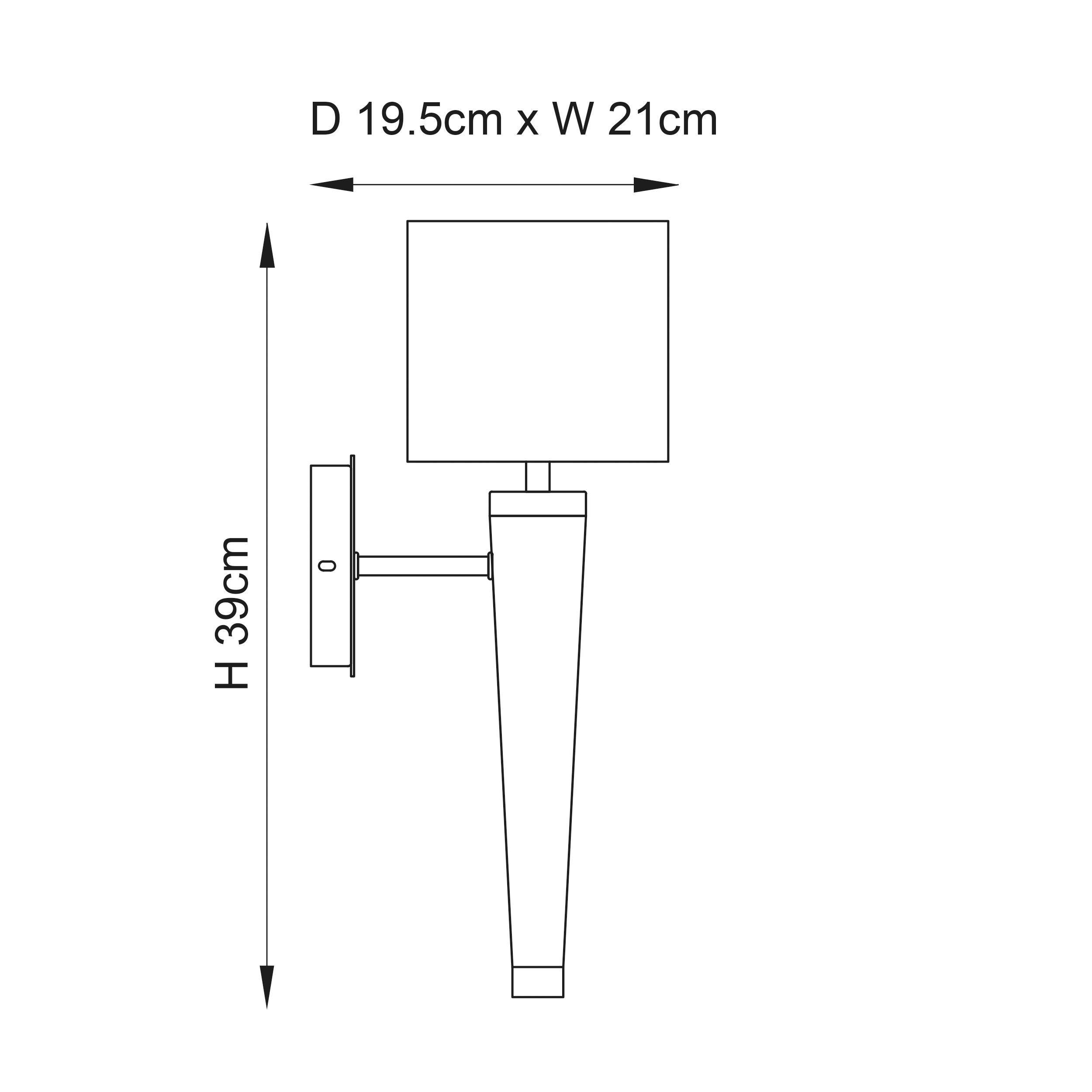 corvina walnut effect wood and mink faux silk wall light by Endon Lighting Dining Room Family Image