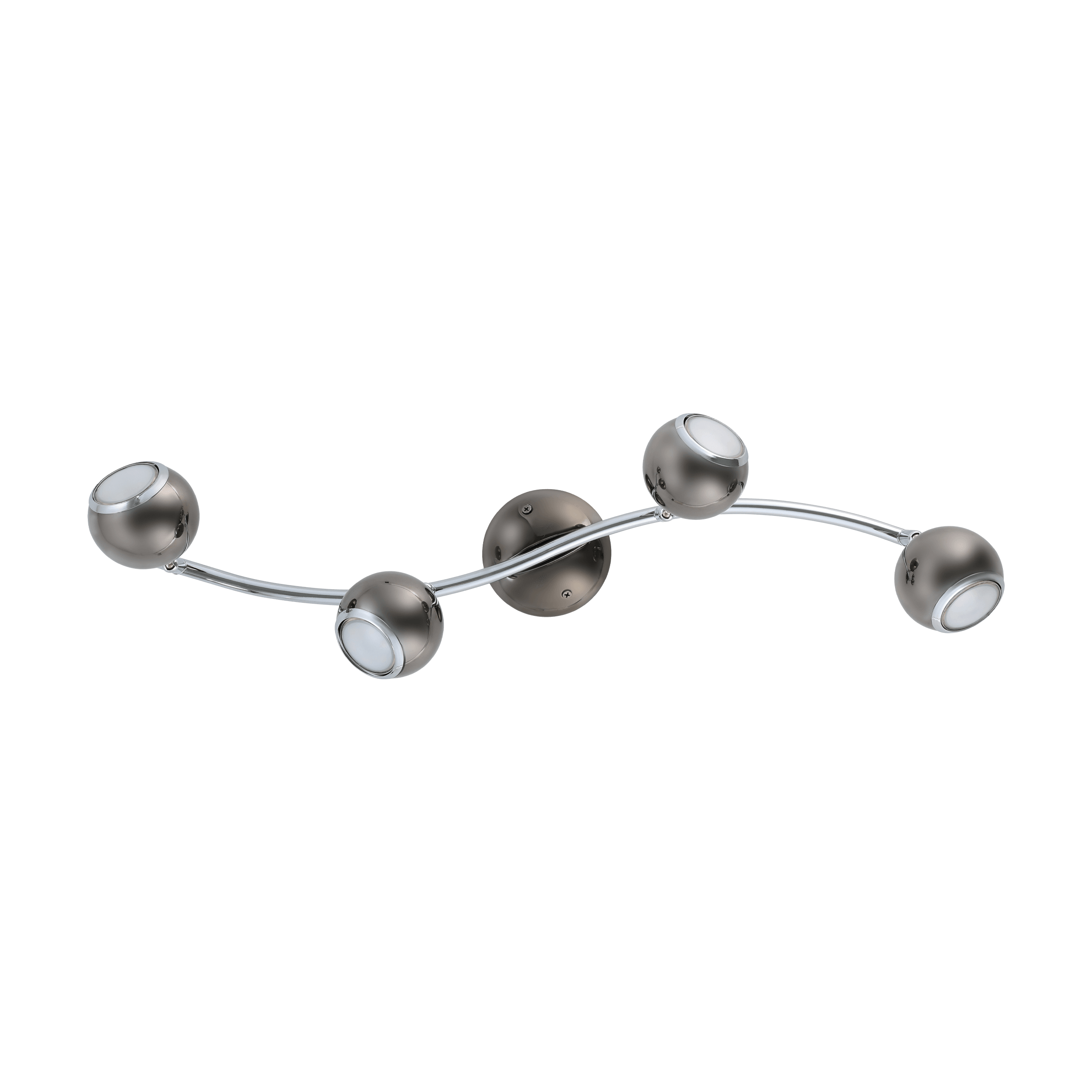 eglo bimeda 4 light black nickel chrome bar spotlight hallway lighting