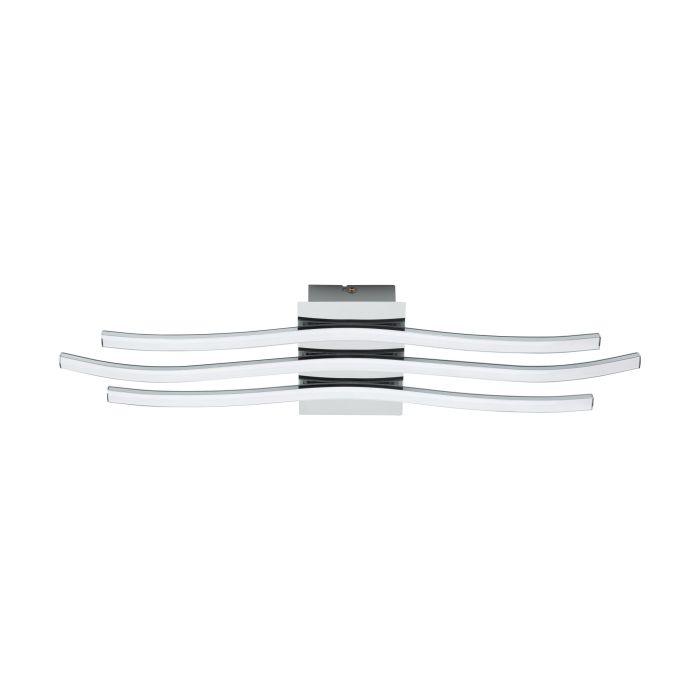 eglo roncade chrome led flush living room close up