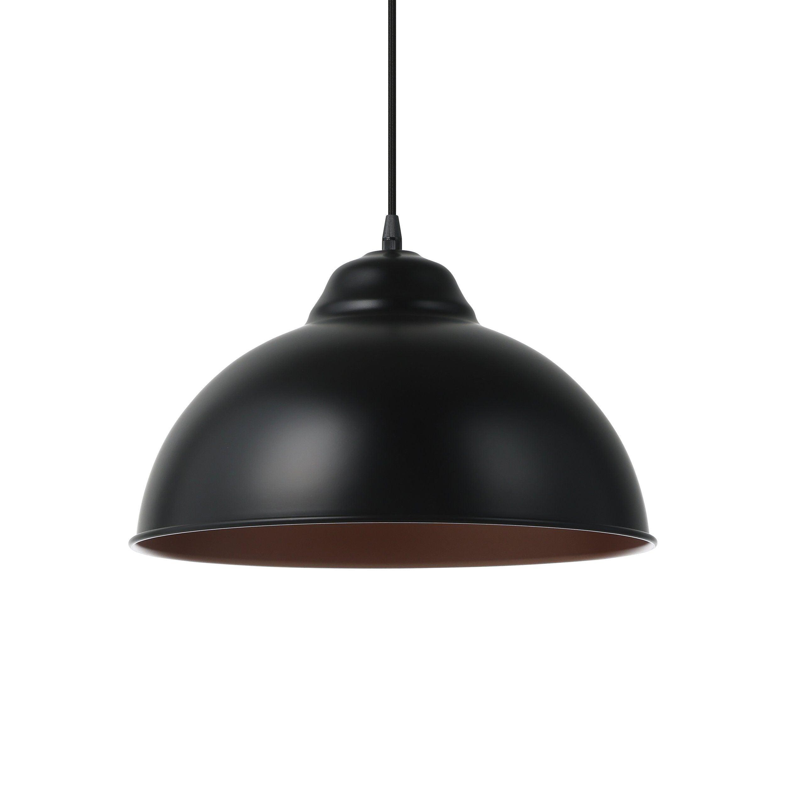 Eglo Truro 2 Black & Copper Ceiling Pendant