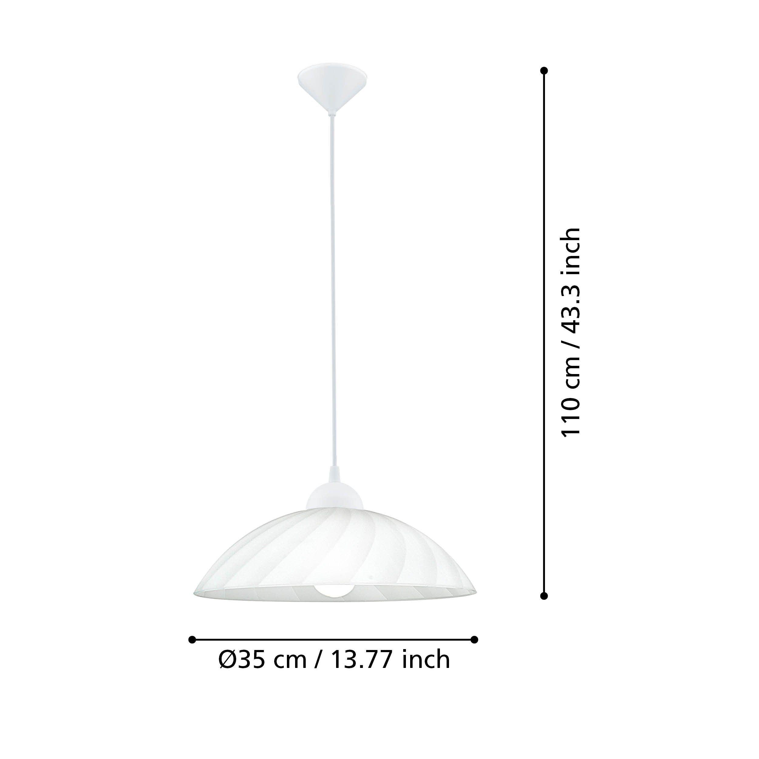 Eglo Vetro Round Satin Glass Ceiling Pendant