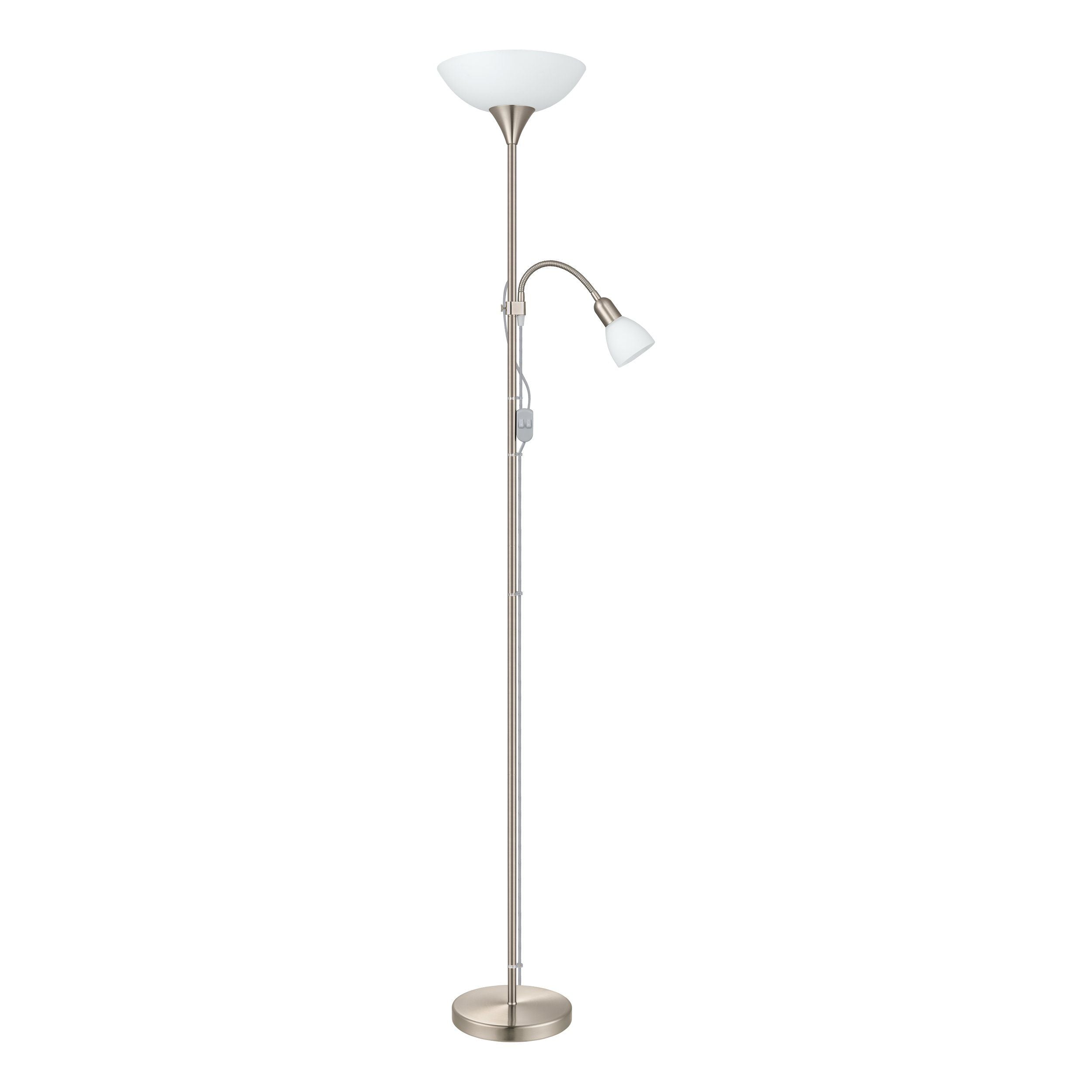 Eglo Up 2 Black Nickel Floor Lamp — close-up detail