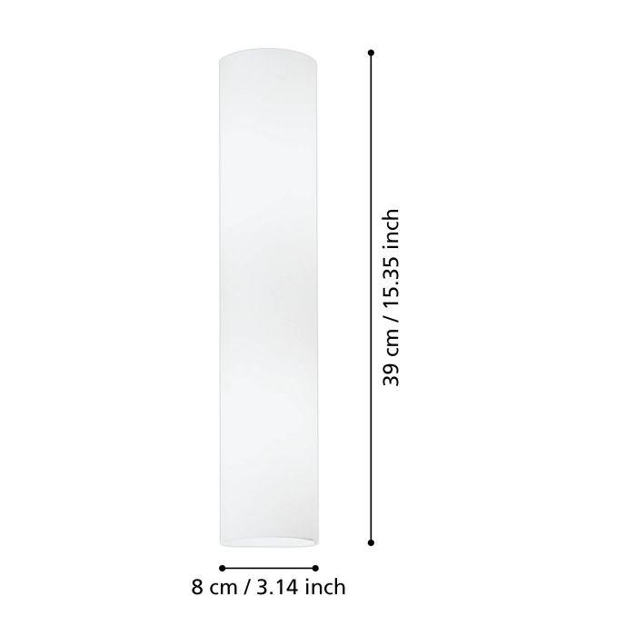 Eglo Zola Opal Glass Wall Light-WAREHOUSE-40-200326