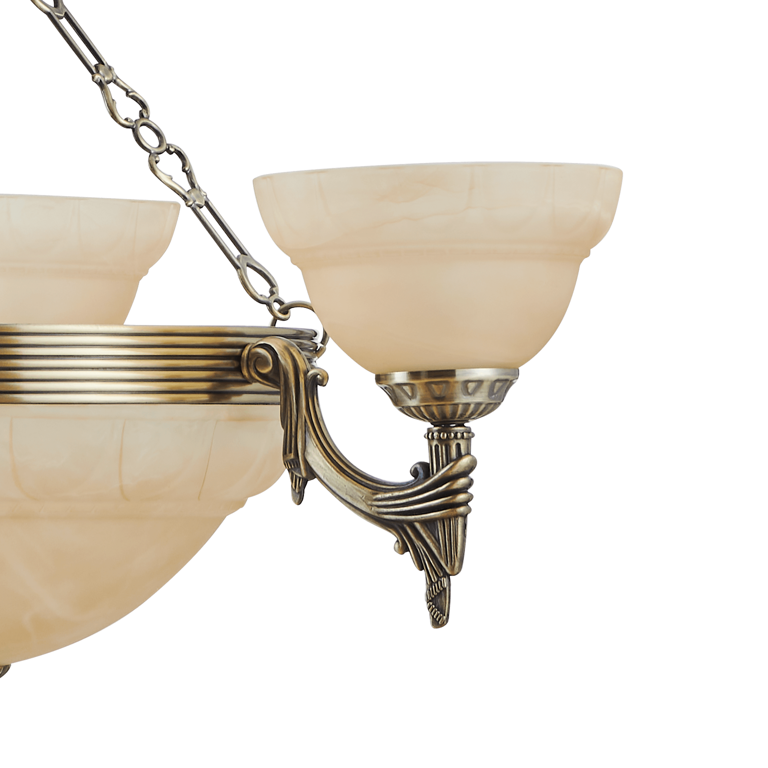 eglo marbella 6 light bronze alabaster glass ceiling pendant Kitchen Lighting Close Up