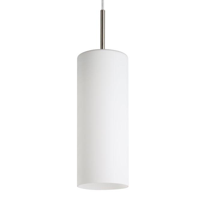 Eglo Troy 3 Three Light White Satin Glass & Nickel Ceiling Pendant