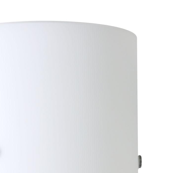 Eglo Troy 3 Curved White Satin Glass Wall Light
