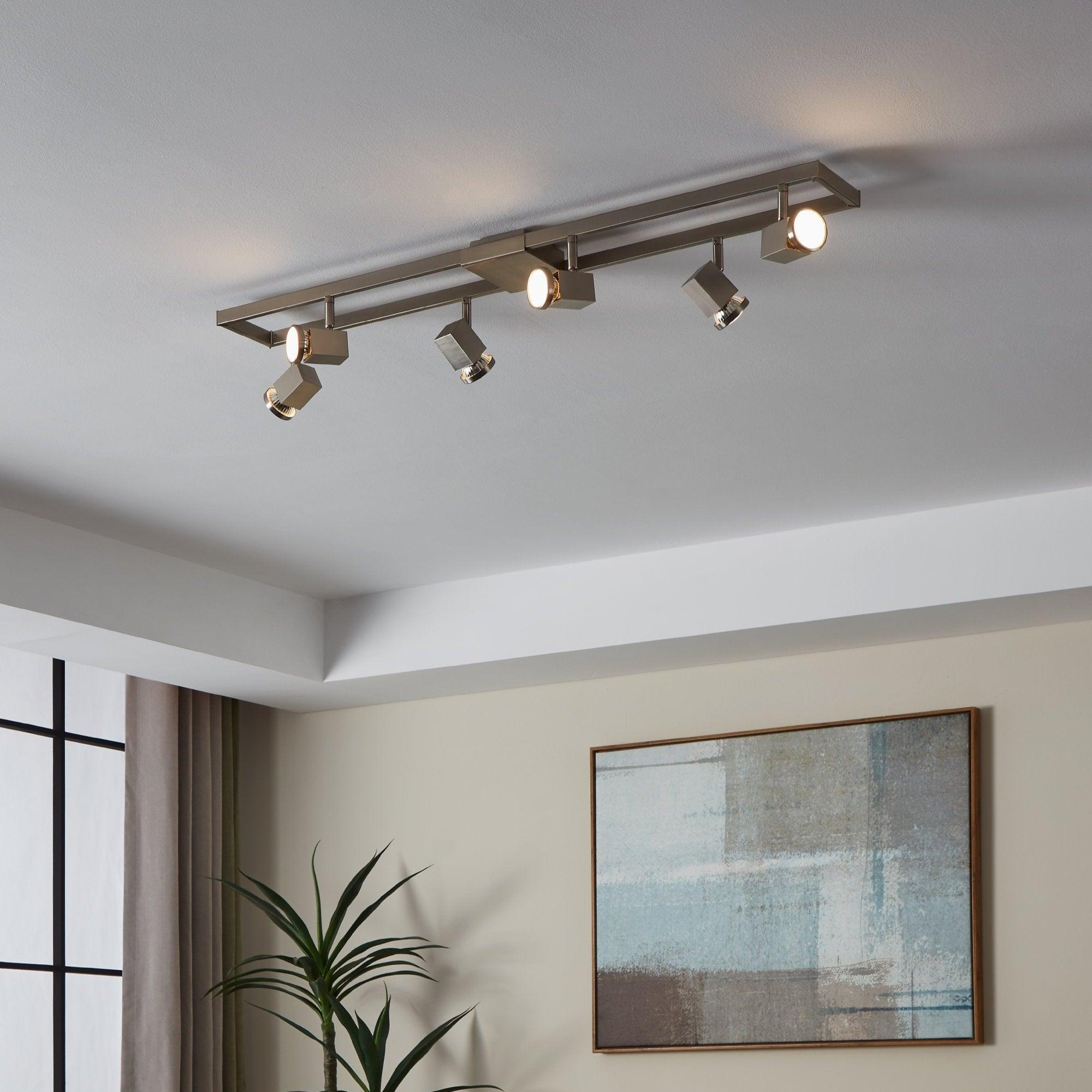 Eglo Zeraco Nickel 6 Light Bar Spotlight