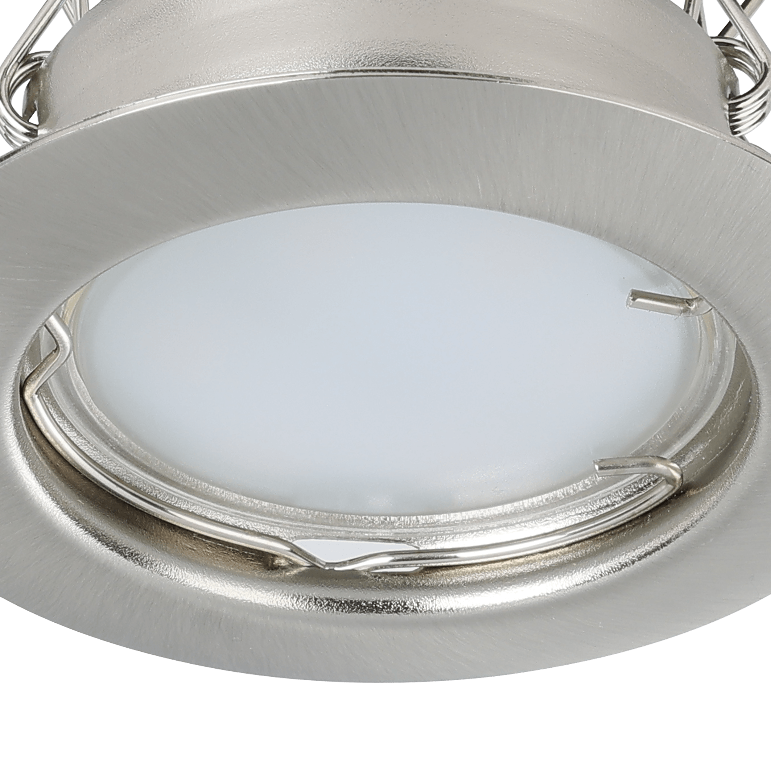 eglo peneto set of 3 nickel recessed downlights 7 8cm Hallway Lighting Close up