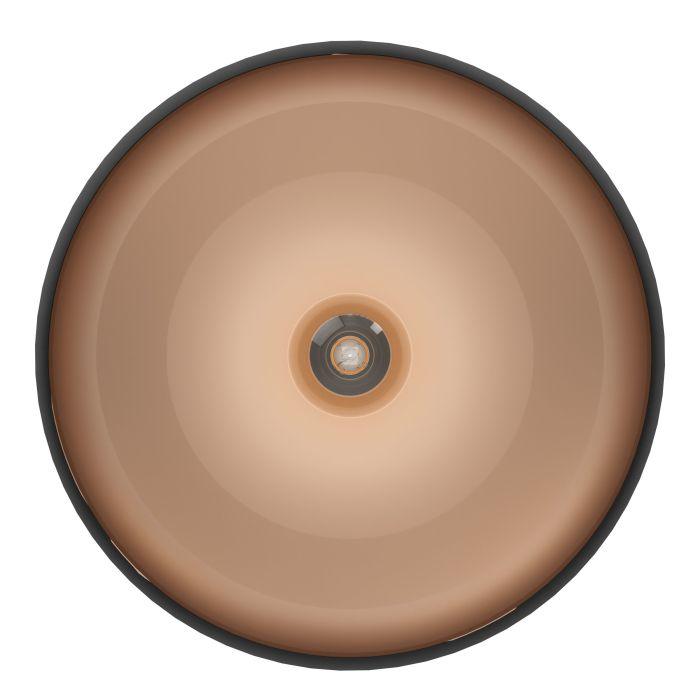 eglo mogano flush black copper ceiling light hallway lighting