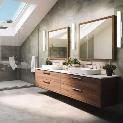 Eglo Torretta IP44 Chrome Bathroom Wall / Mirror Light - 60cm