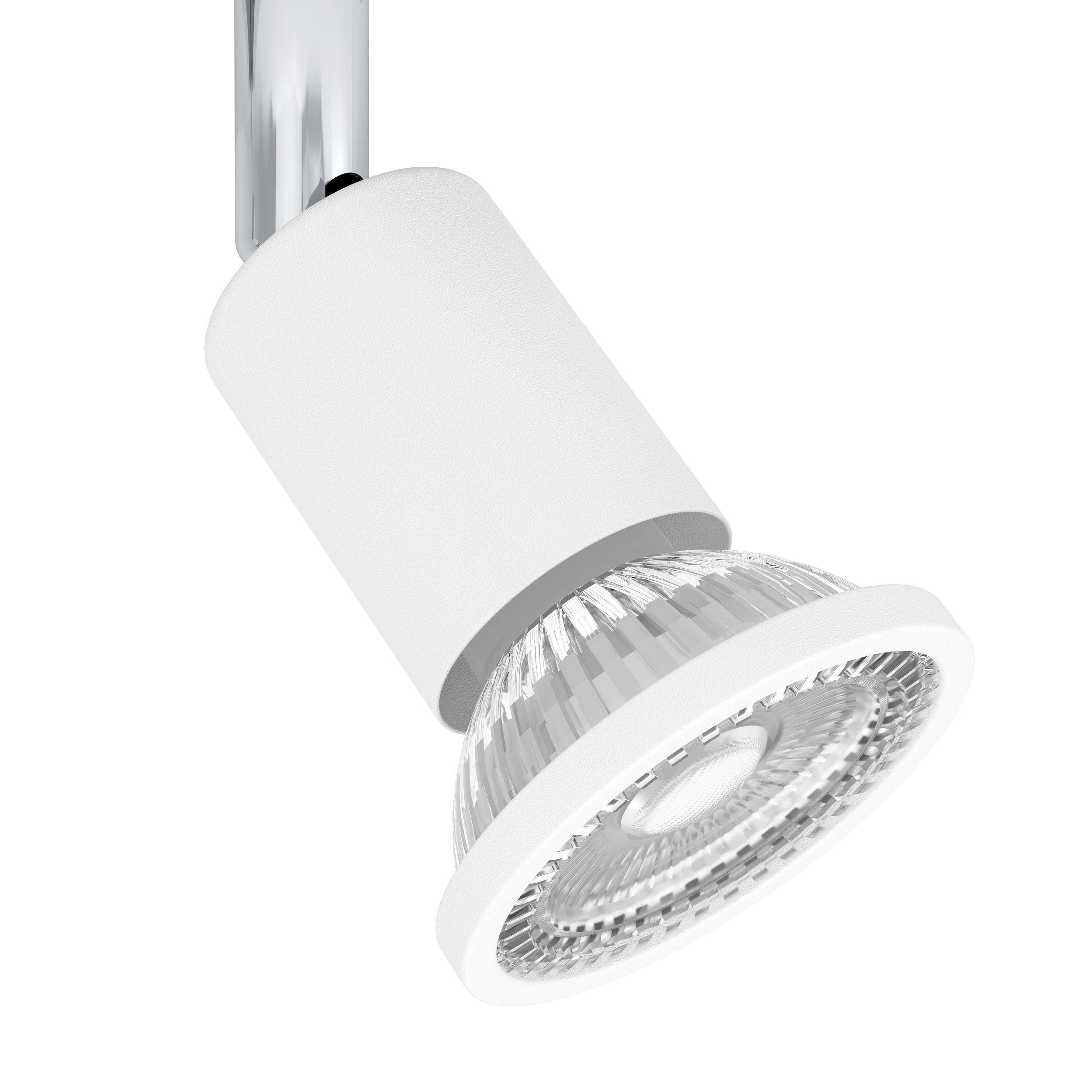 eglo sarria white chrome 3 light bar spotlight Kitchen Lighting Close Up