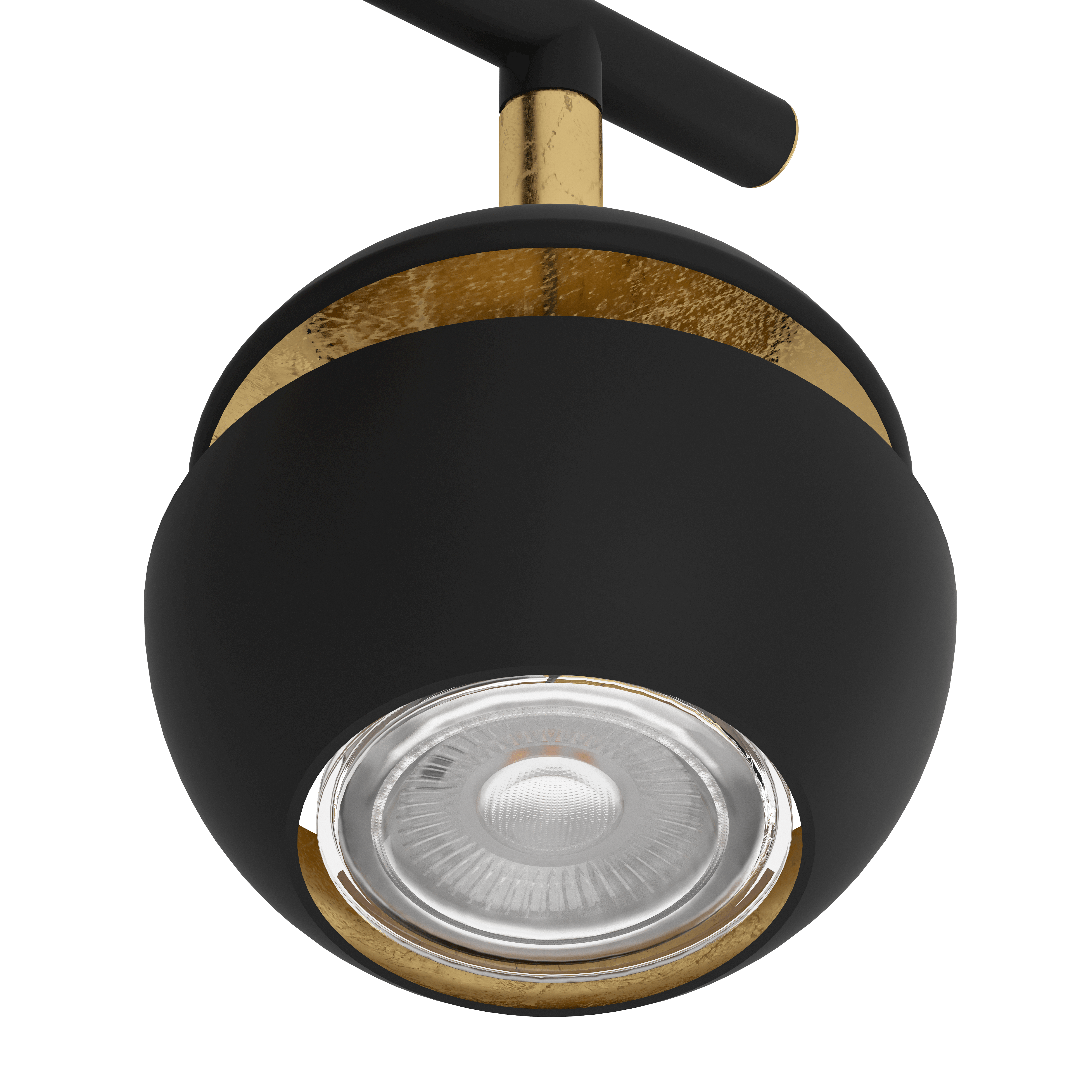eglo nocito gold black 4 light bar spotlight hallway lighting
