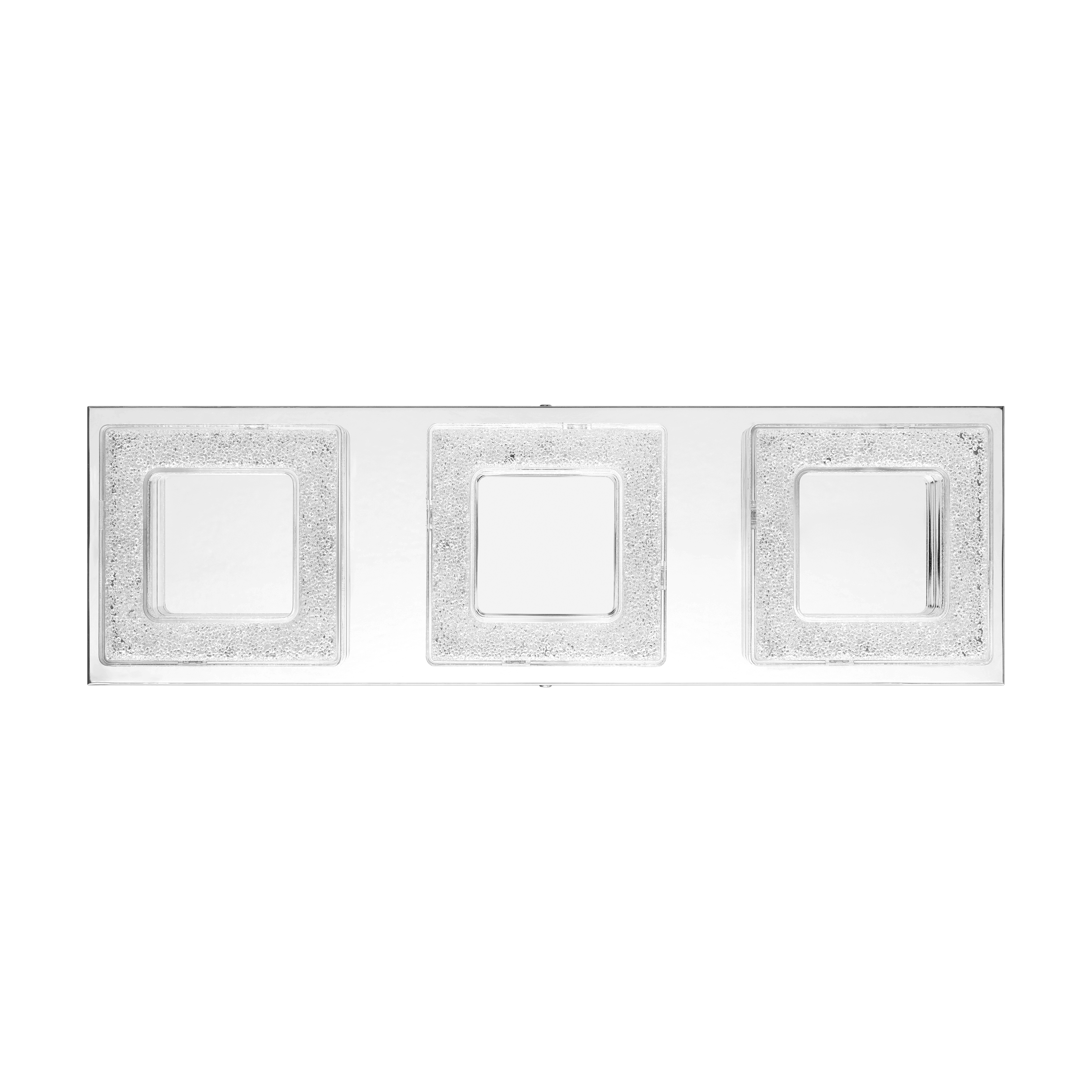 eglo fradelo 3 light led chrome glass crystal ceiling flush Kitchen Lighting Close Up