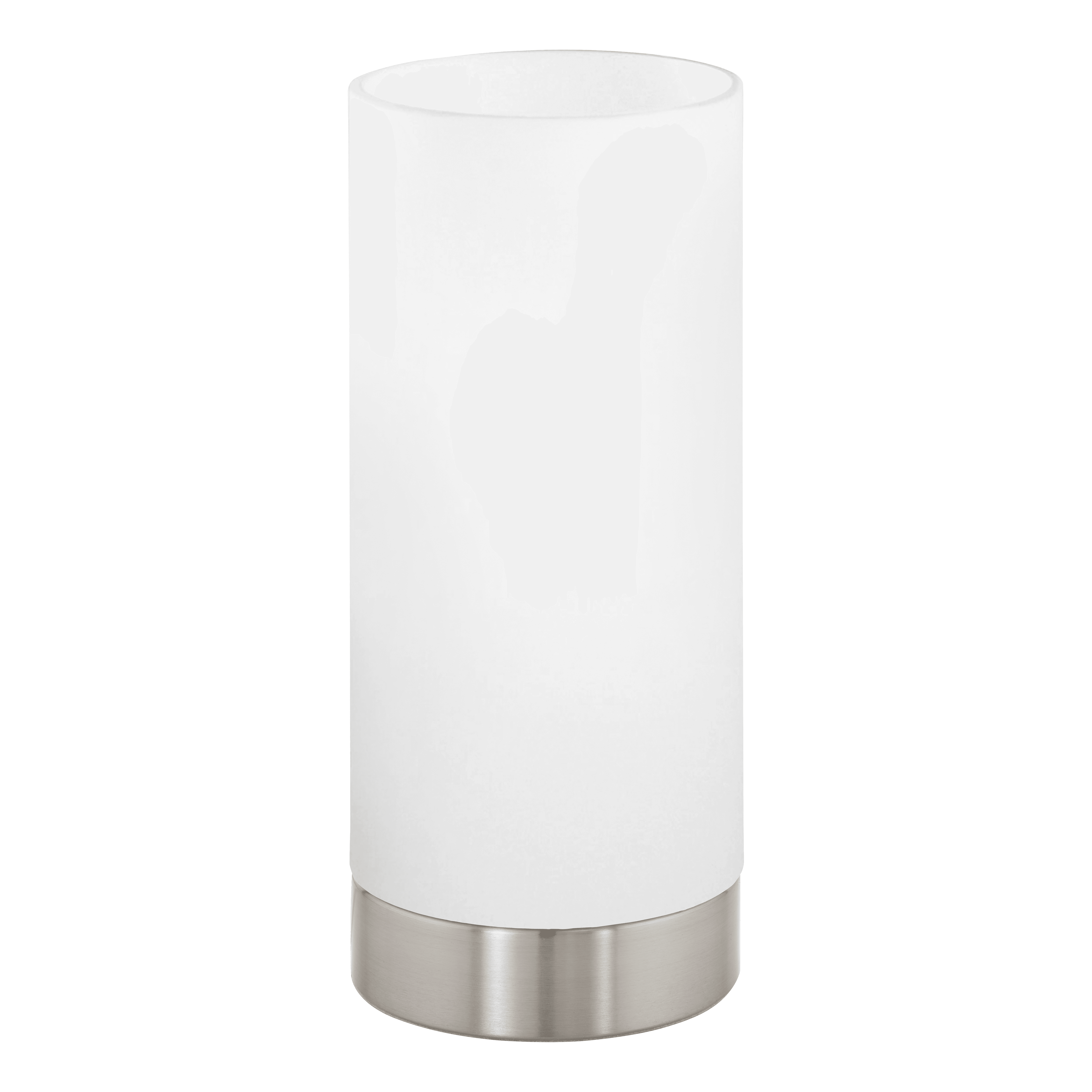 eglo damasco 1 nickel satin glass table lamp living room image