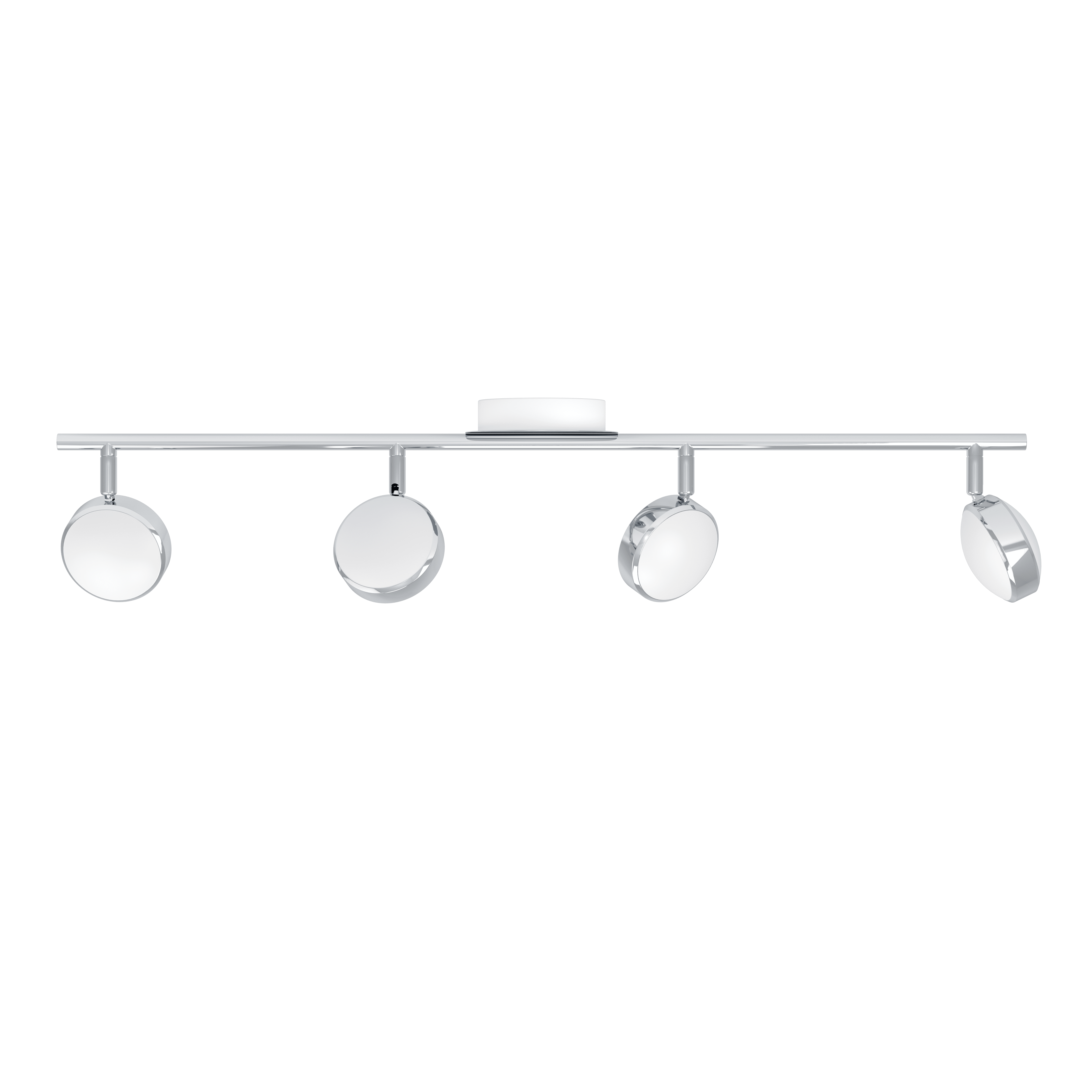 eglo salto chrome led 4 light bar spotlight living room image