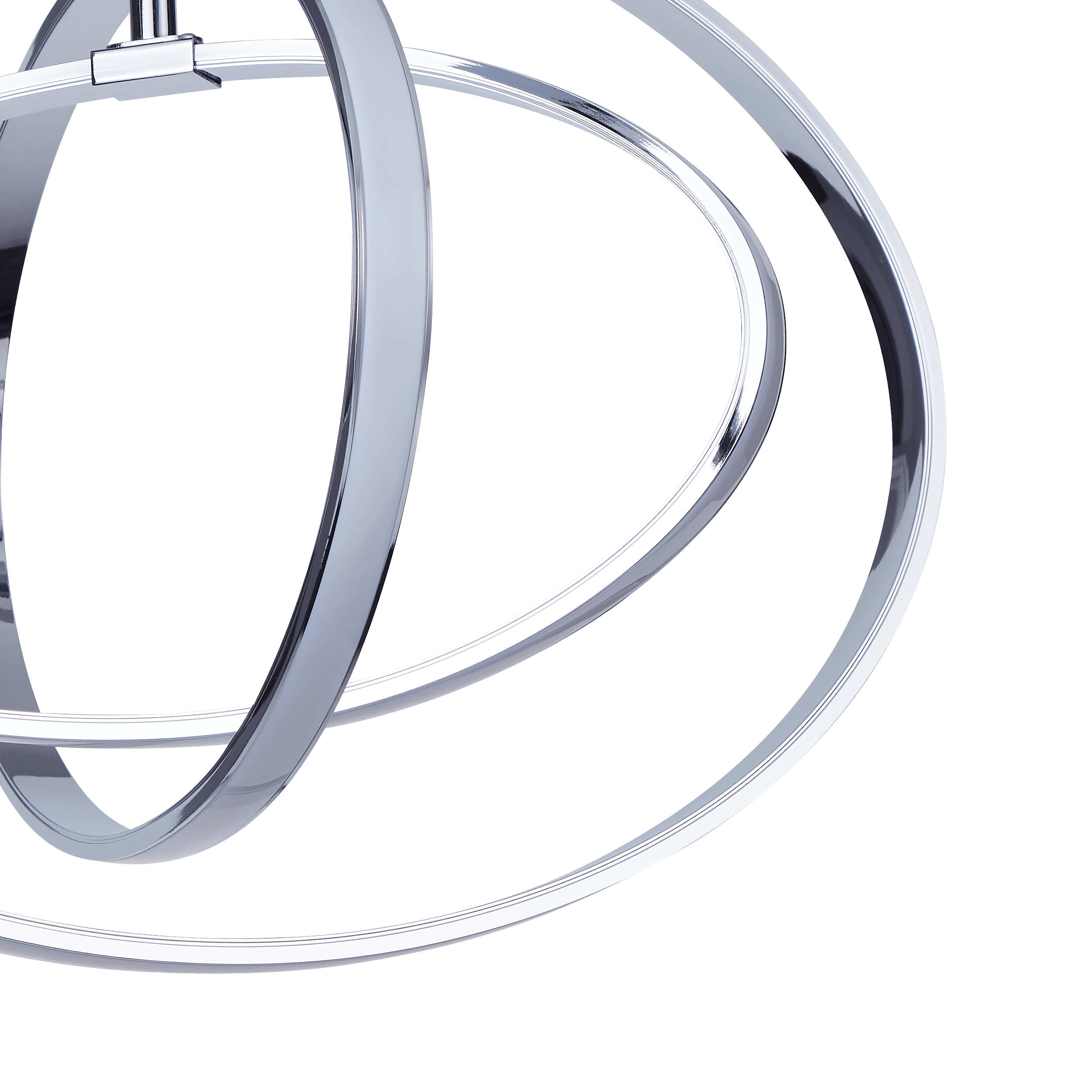 eglo selvina flush 3 ring led chrome ceiling light kitchen lighting